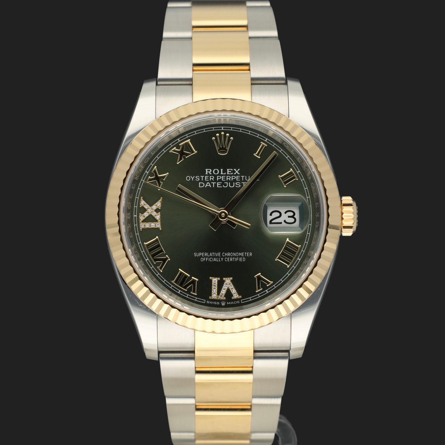 Rolex Datejust 36 126233 (2019) - 36mm Goud/Staal (3/8)