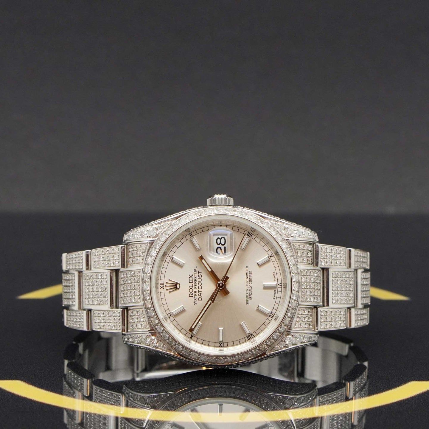 Rolex Datejust 36 116200 (2010) - Zilver wijzerplaat 36mm Staal (4/7)