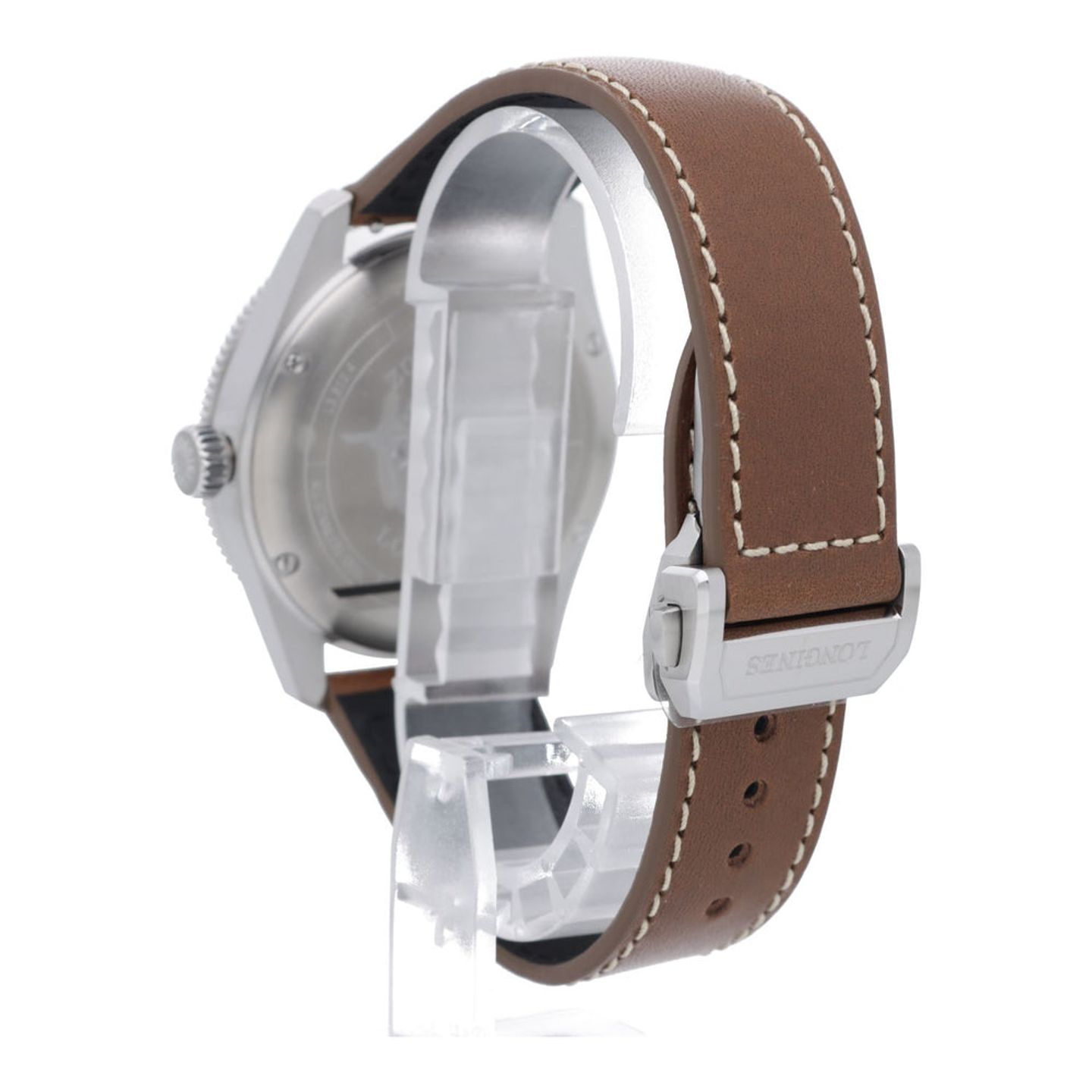 Longines Spirit L3.812.4.63.2 (2026) - Grijs wijzerplaat 42mm Staal (4/7)