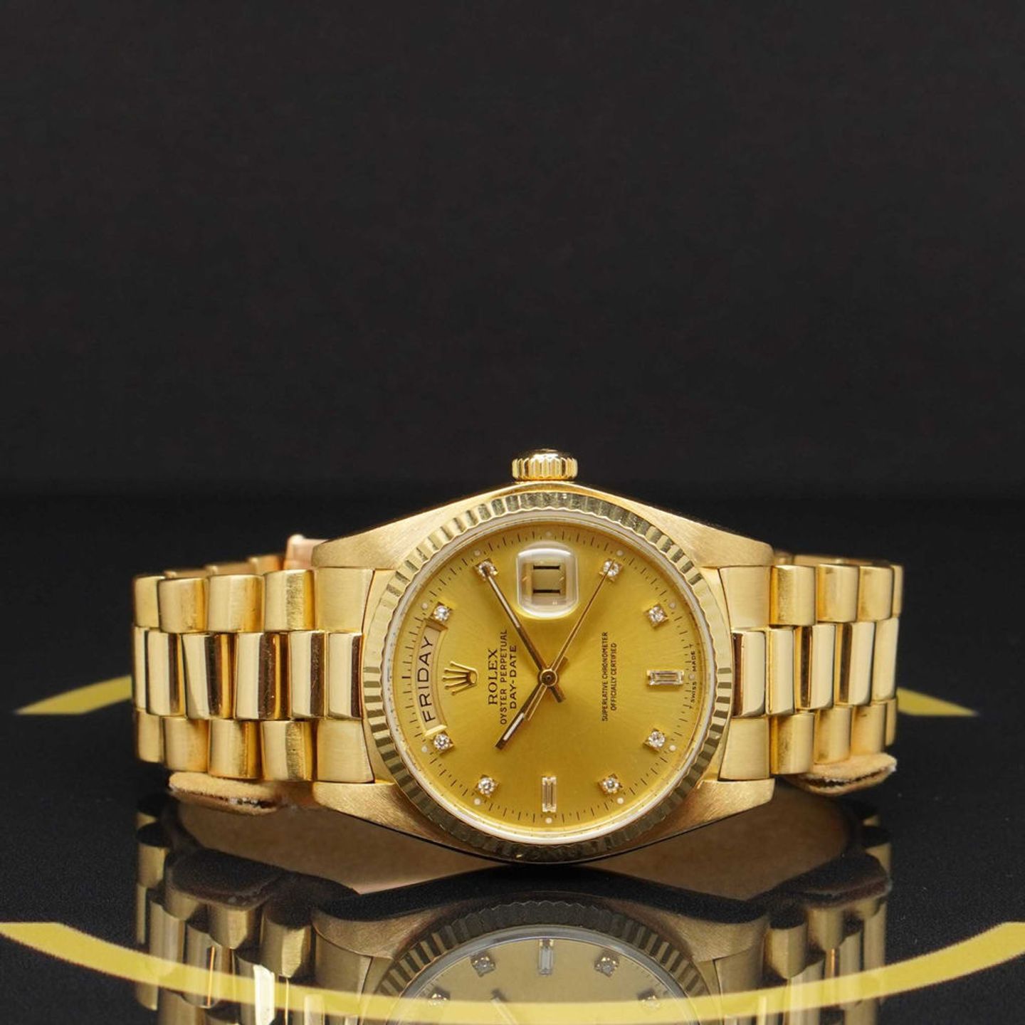 Rolex Day-Date 36 18038 (1982) - Gold dial 36 mm Yellow Gold case (4/7)