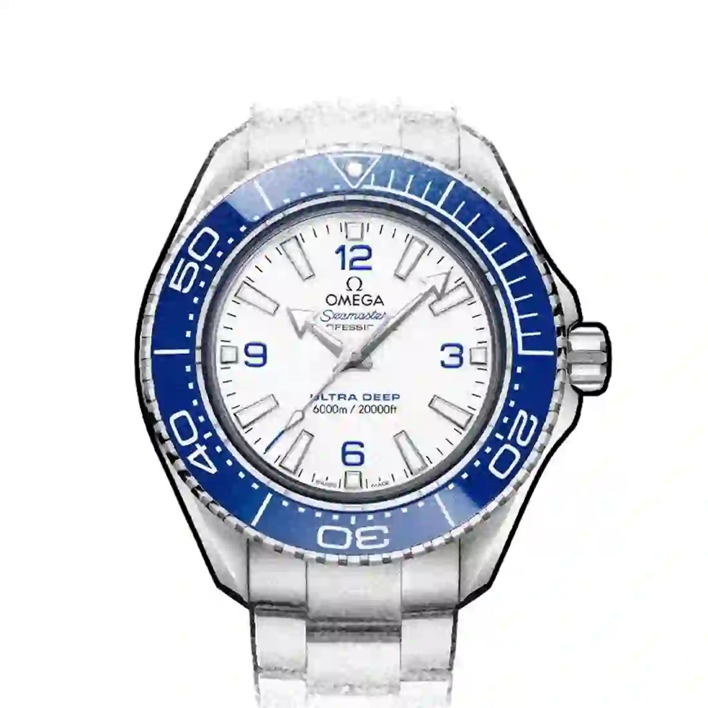 Omega Seamaster Planet Ocean 215.30.46.21.04.001 (2025) - White dial 46 mm Steel case (1/3)