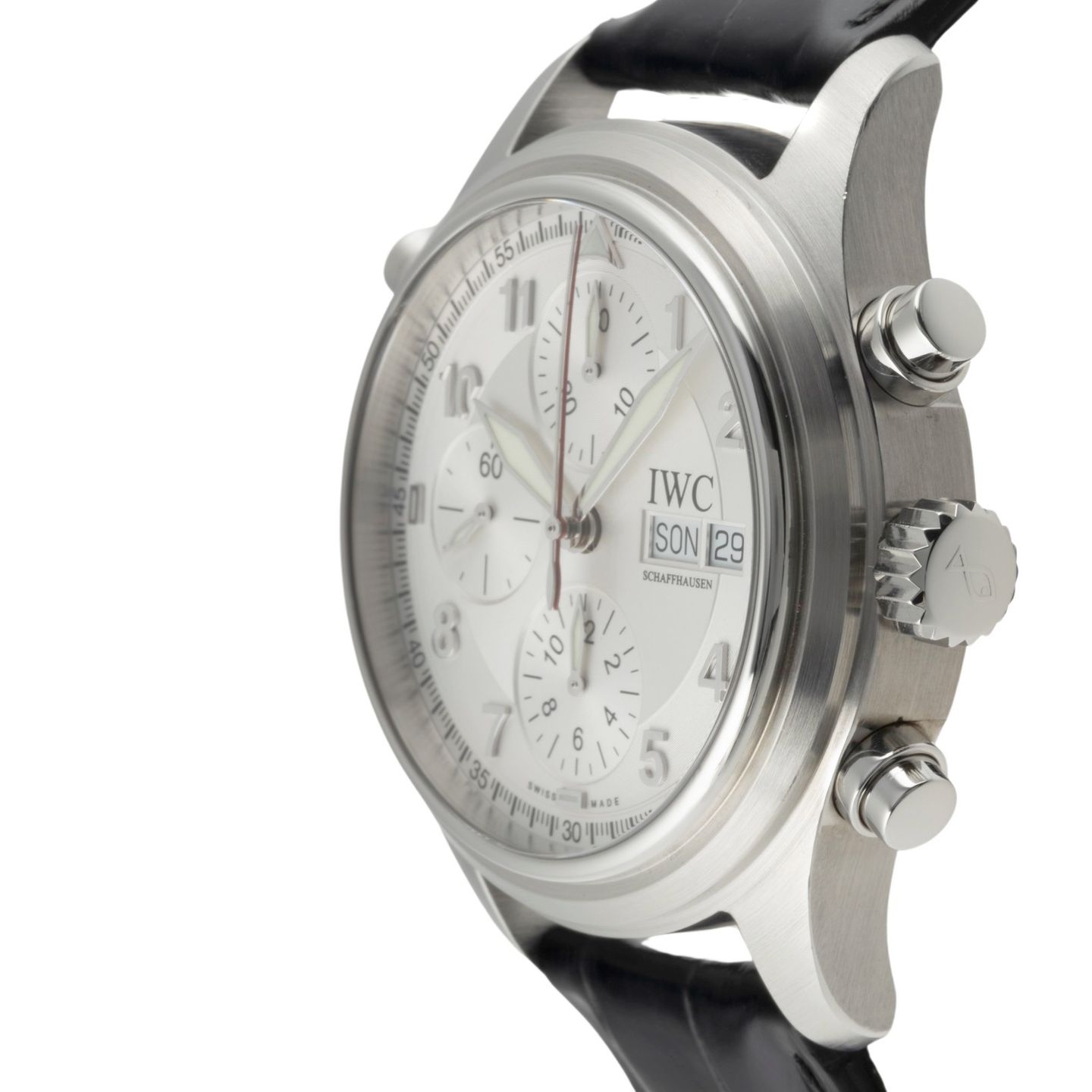 IWC Pilot Spitfire Chronograph IW371343 (Unknown (random serial)) - Silver dial 42 mm Steel case (6/8)