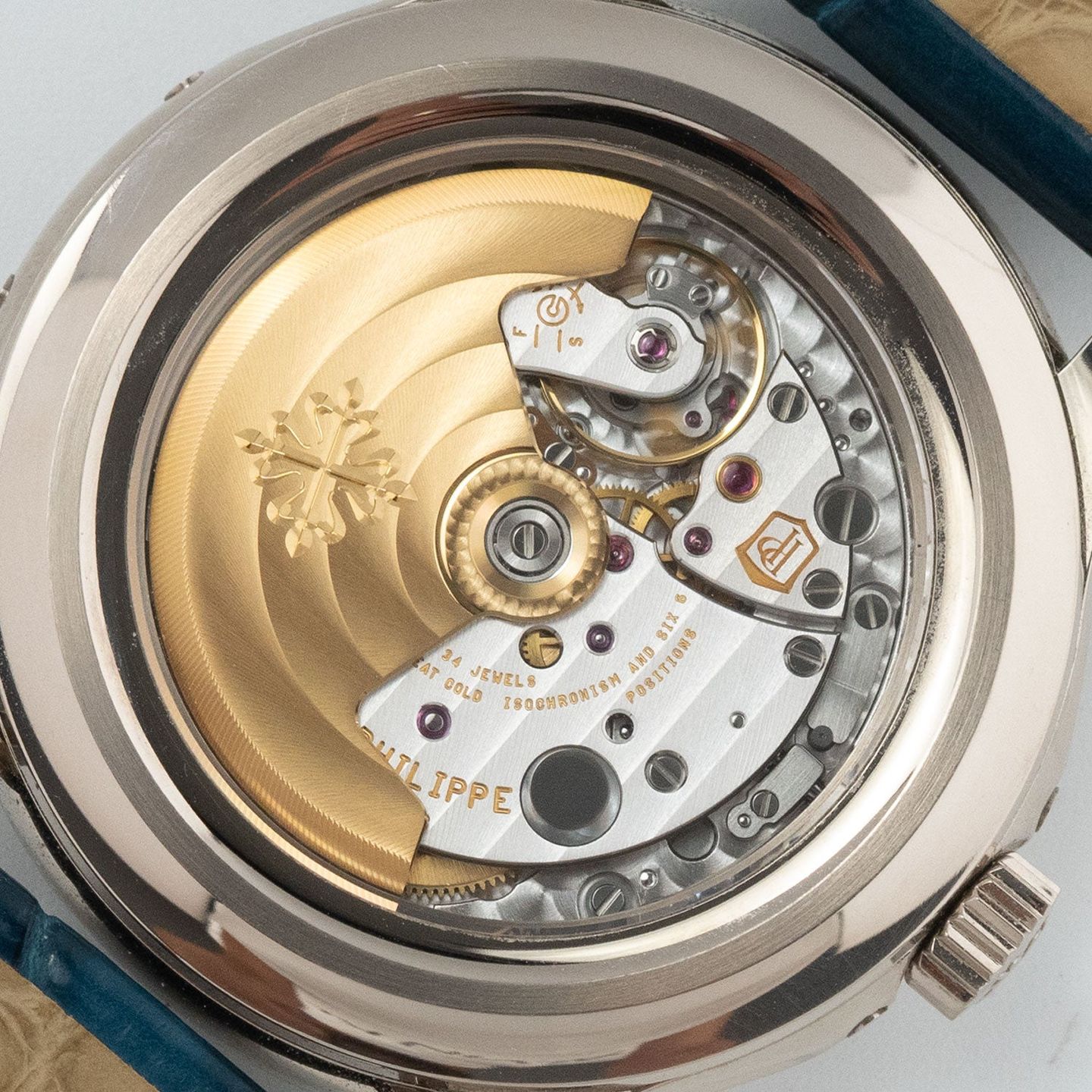 Patek Philippe Annual Calendar 5205G-013 (2019) - Blauw wijzerplaat 40mm Witgoud (5/7)