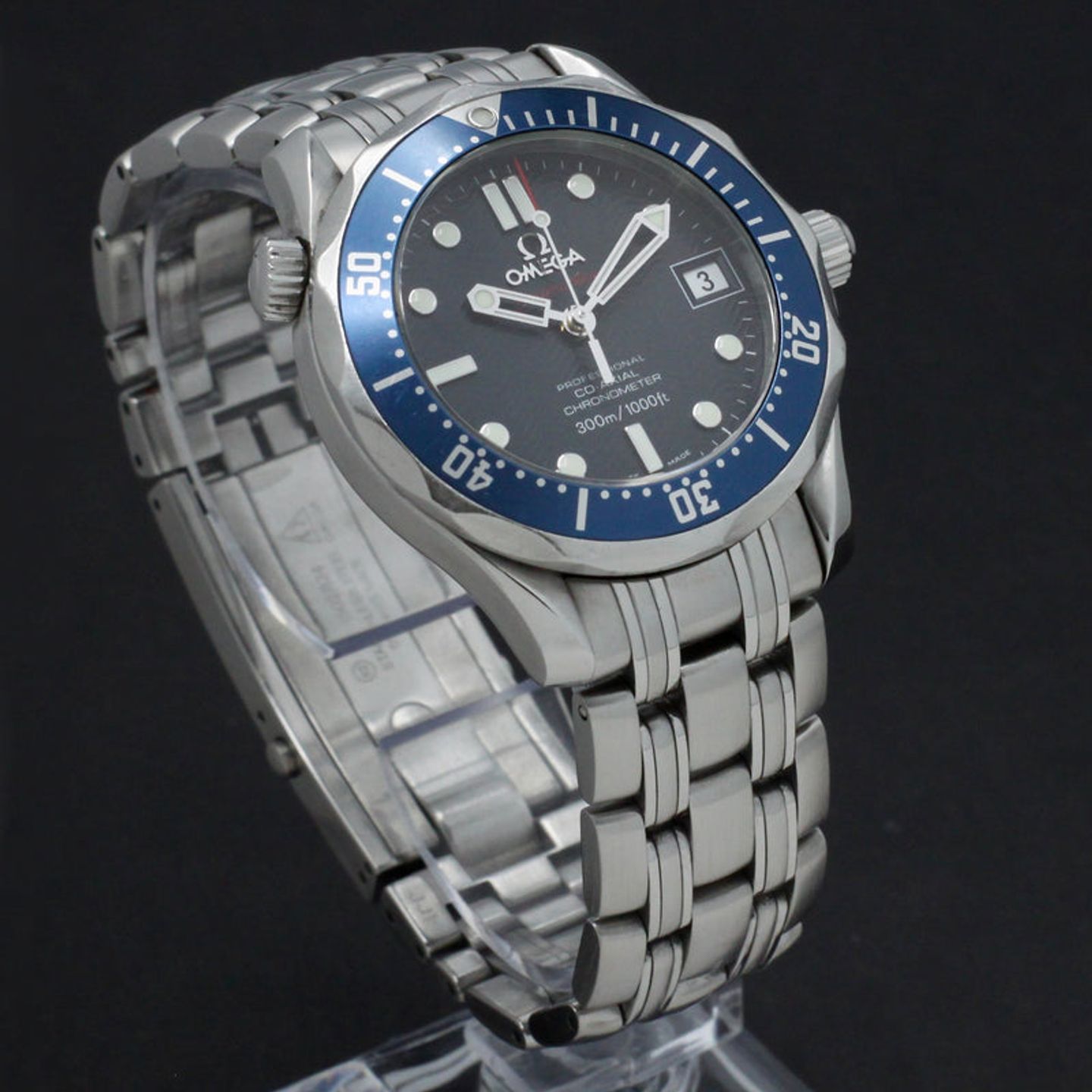 Omega Seamaster Diver 300 M 2222.80.00 (2008) - Blue dial 36 mm Steel case (6/7)