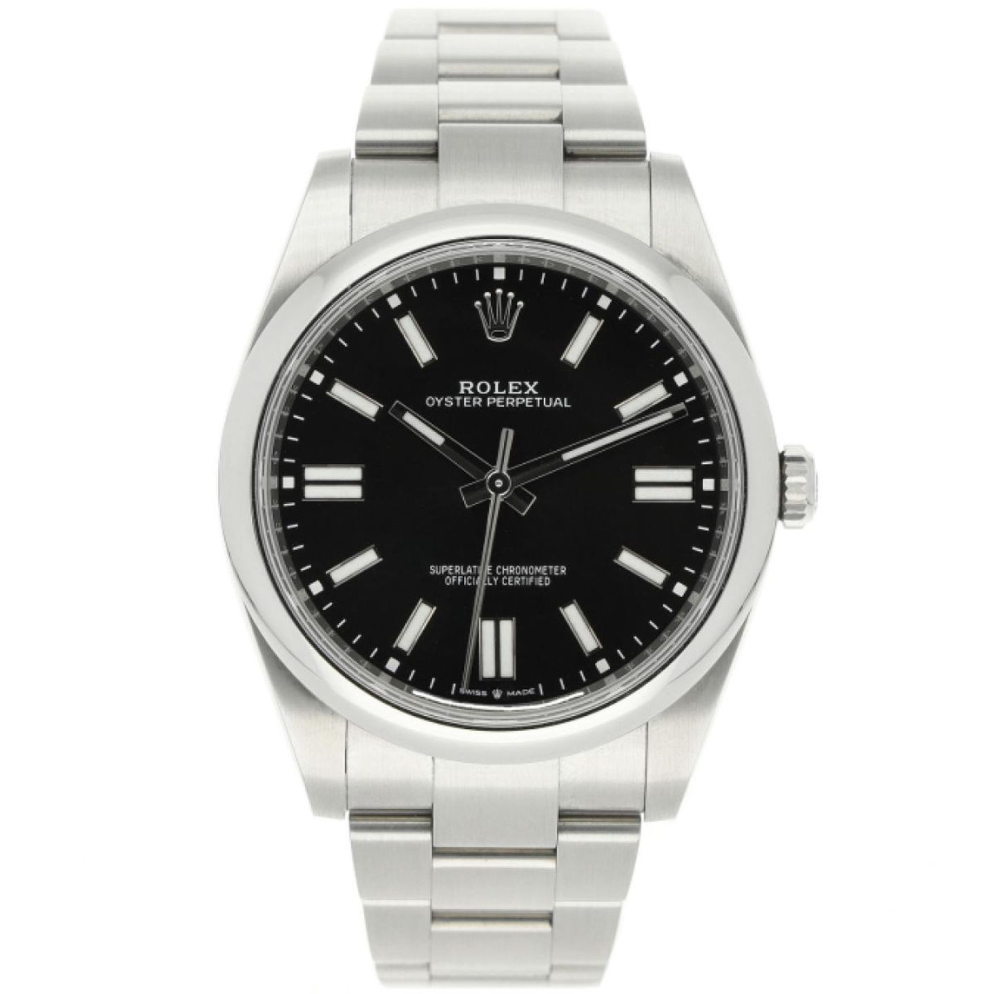 Rolex Oyster Perpetual 41 124300 (2024) - Zwart wijzerplaat 41mm Staal (1/5)