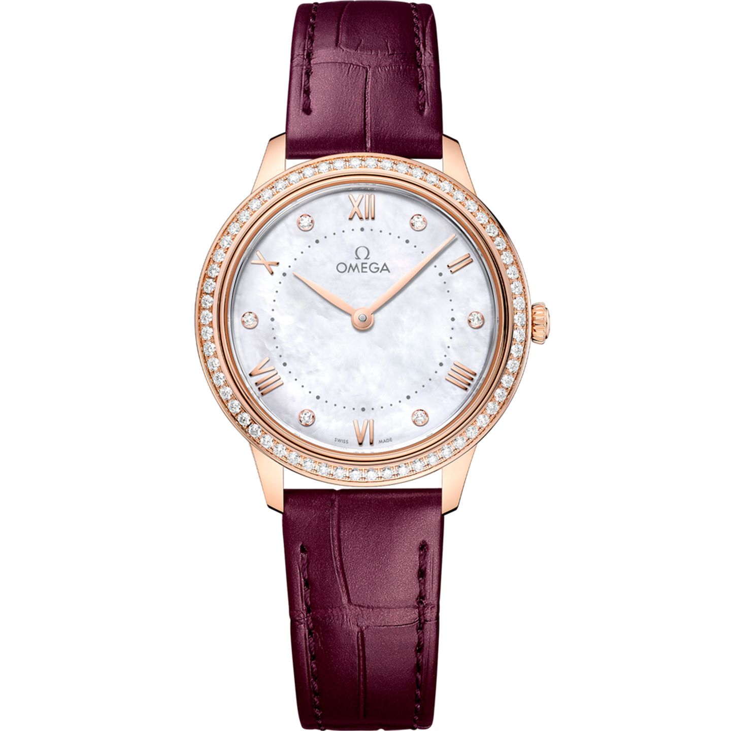 Omega De Ville 434.58.30.60.55.001 (2025) - Wit wijzerplaat 30mm Roségoud (1/1)
