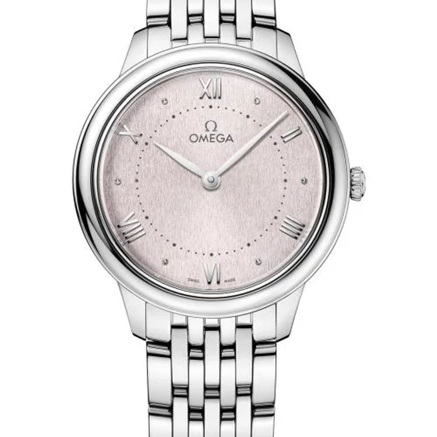 Omega De Ville 434.10.30.60.02.001 (2026) - Roze wijzerplaat 30mm Staal (1/1)