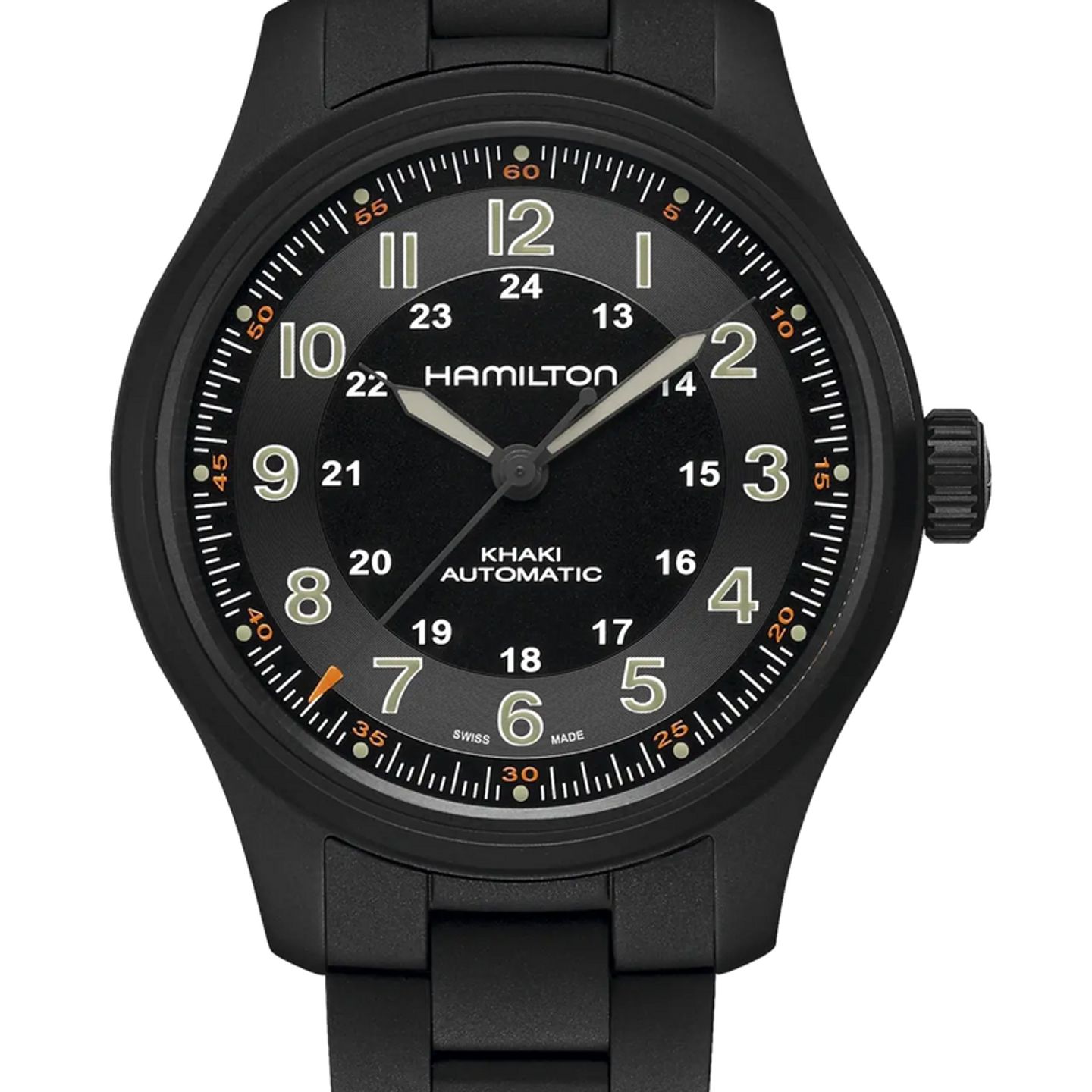 Hamilton Khaki Field H70665130 (2026) - Zwart wijzerplaat 42mm Titanium (1/6)