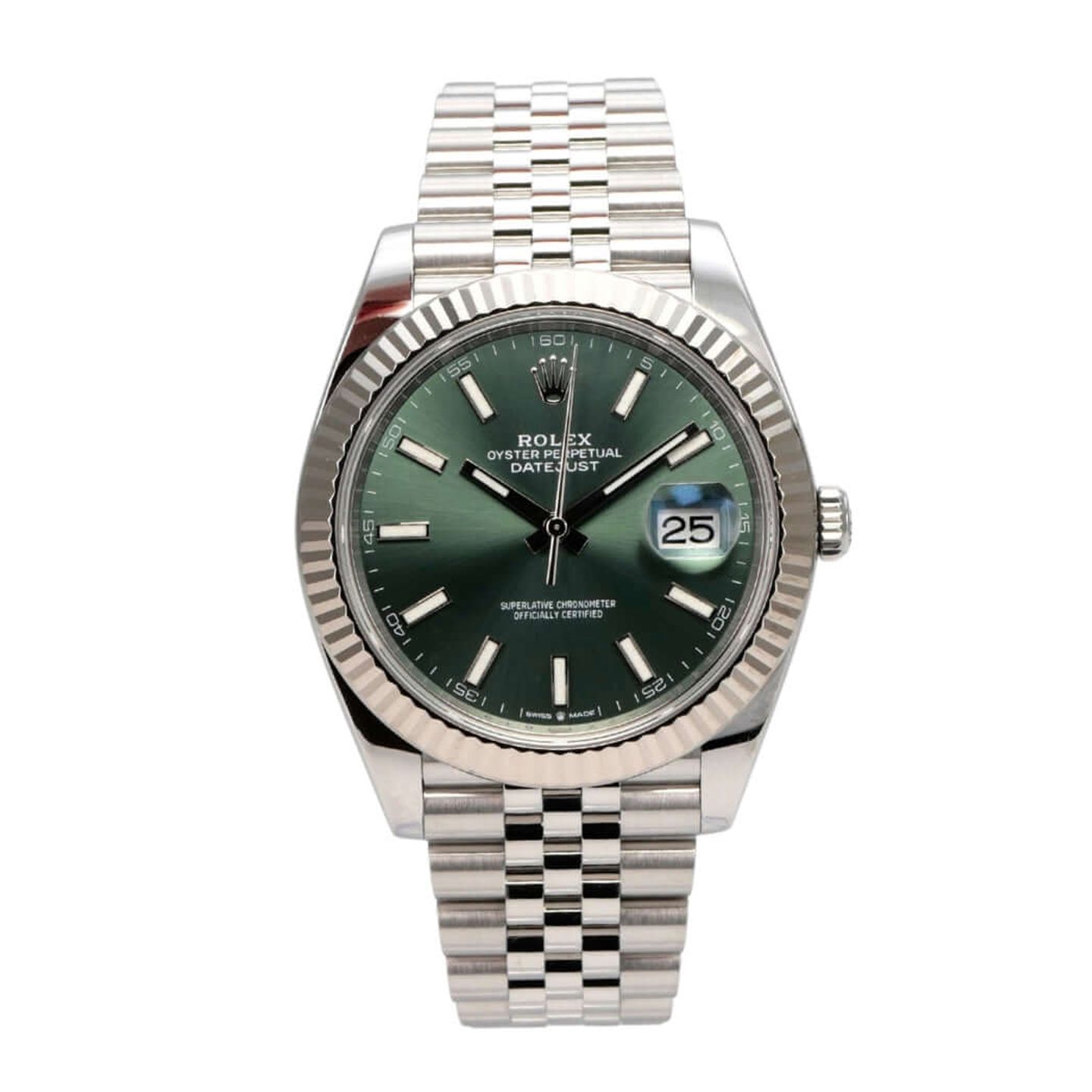 Rolex Datejust 41 126334 (2023) - Green dial 41 mm Steel case (2/8)