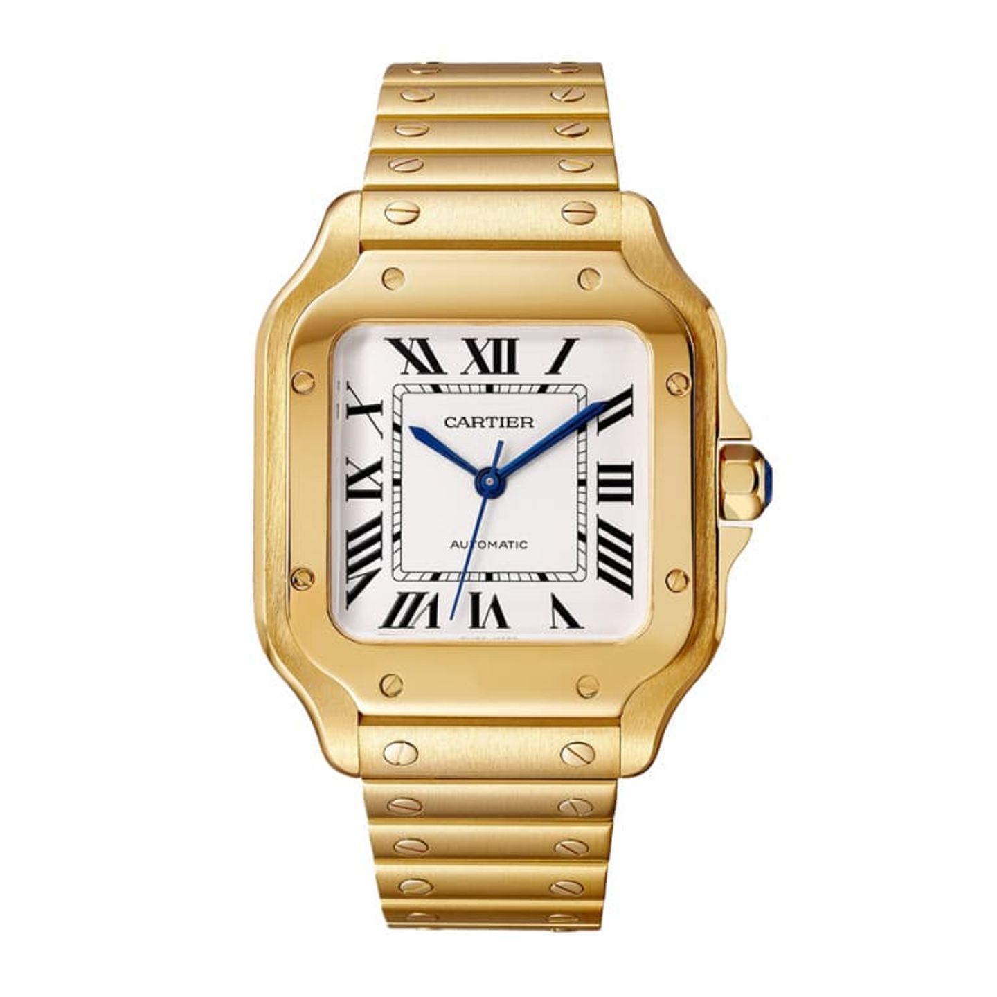 Cartier Santos WGSA0030 (2025) - Zilver wijzerplaat 35mm Geelgoud (1/1)