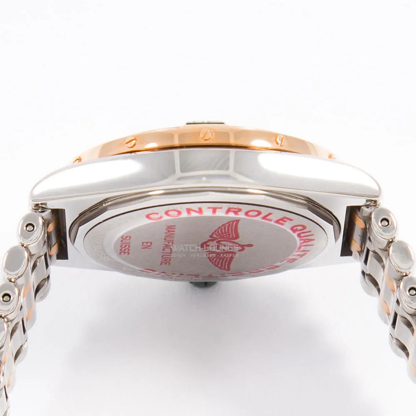 Breitling Chronomat 38 U17356531L1U1 (2026) - Pink dial 38 mm Gold/Steel case (7/8)