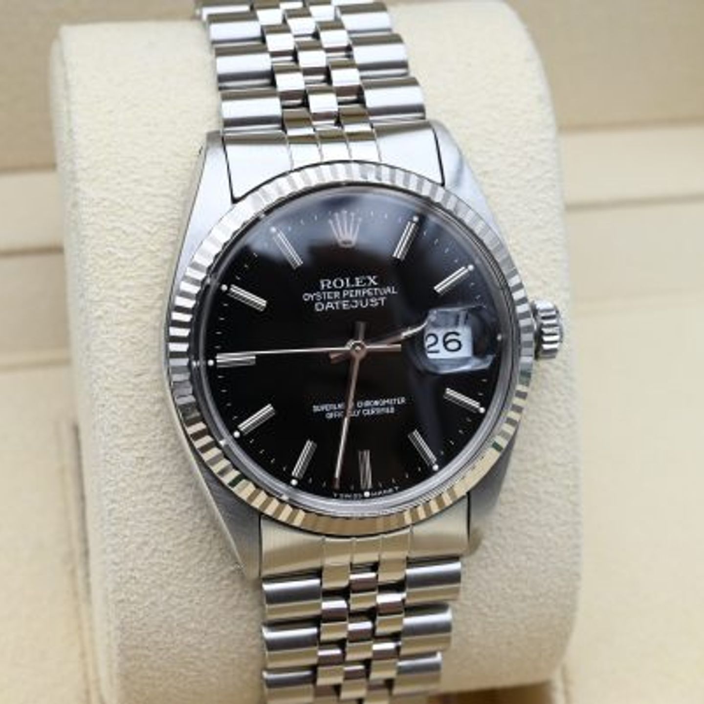 Rolex Datejust 36 16014 (1986) - Black dial 36 mm Steel case (6/8)