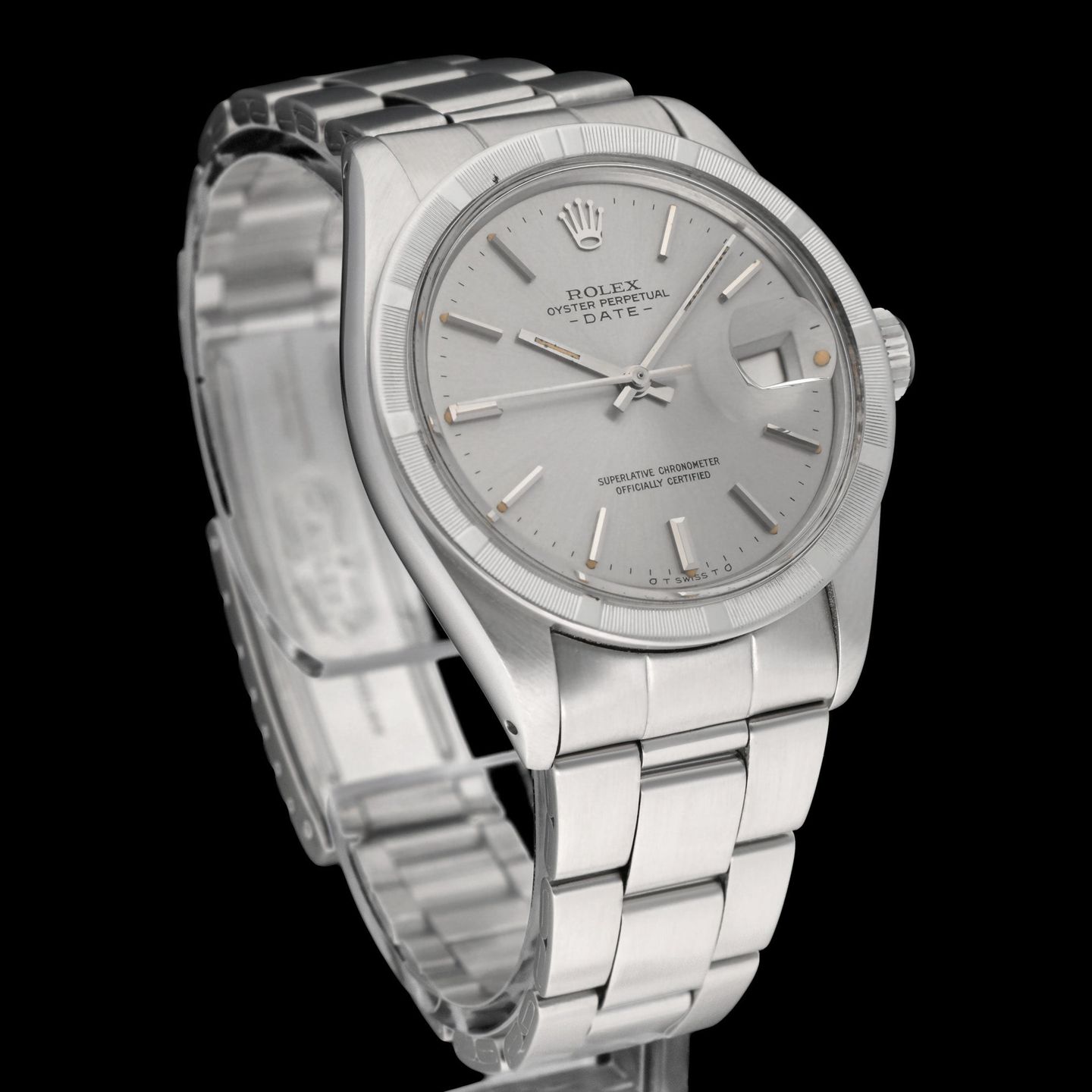 Rolex Oyster Perpetual Date 1501 (1974) - Zilver wijzerplaat 34mm Staal (3/7)