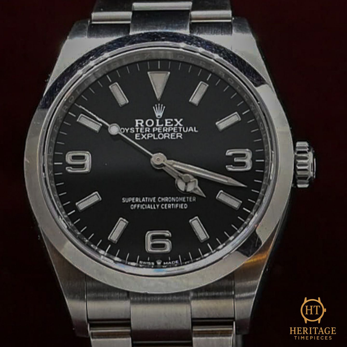 Rolex Explorer 124270 (2022) - Black dial 36 mm Steel case (1/8)