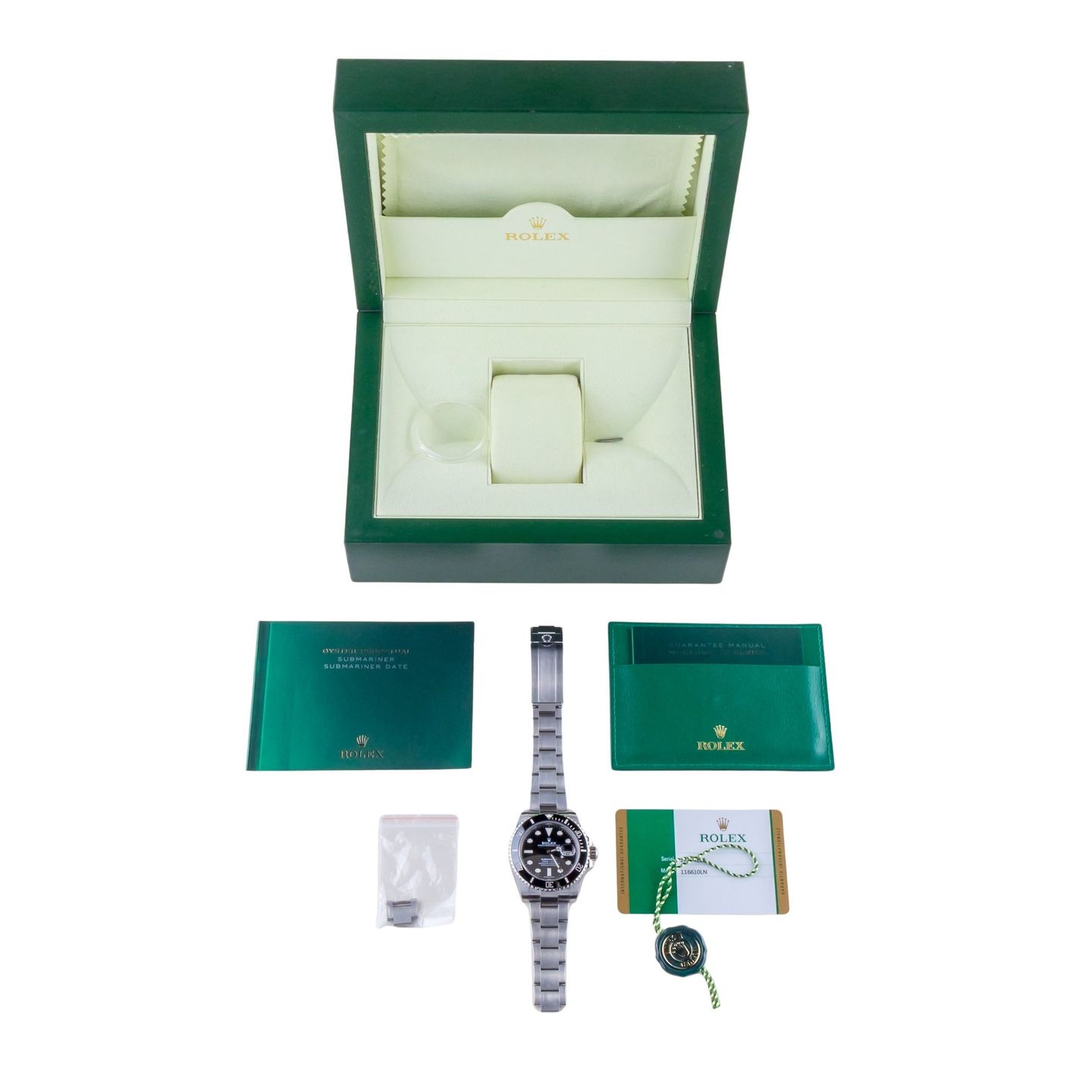 Rolex Submariner Date 116610LN (2020) - Zwart wijzerplaat 40mm Staal (8/8)