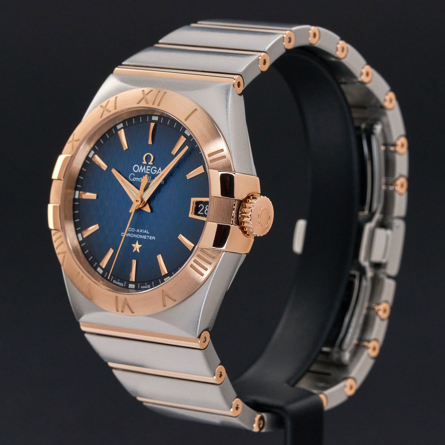 Omega Constellation Men 123.20.38.21.03.001 (2016) - Blue dial 38 mm Steel case (4/8)