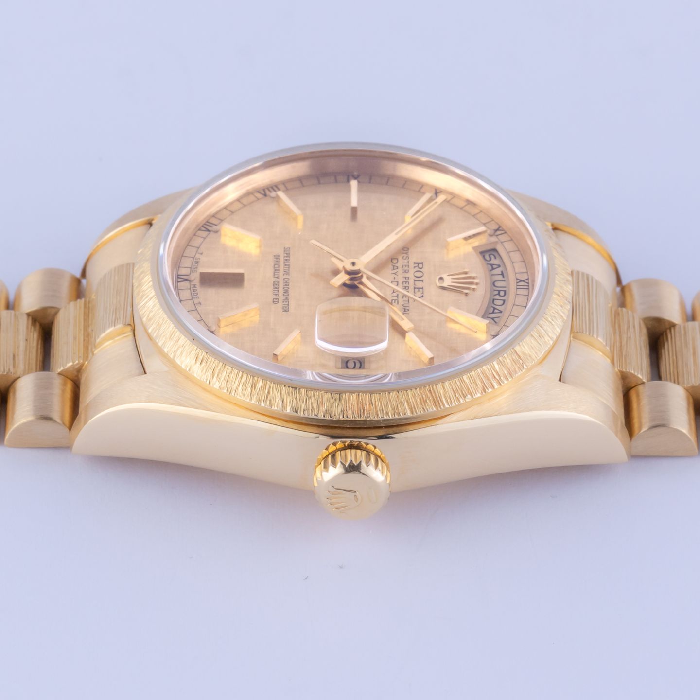 Rolex Day-Date 36 18078 (1981) - Champagne dial 36 mm Yellow Gold case (6/7)
