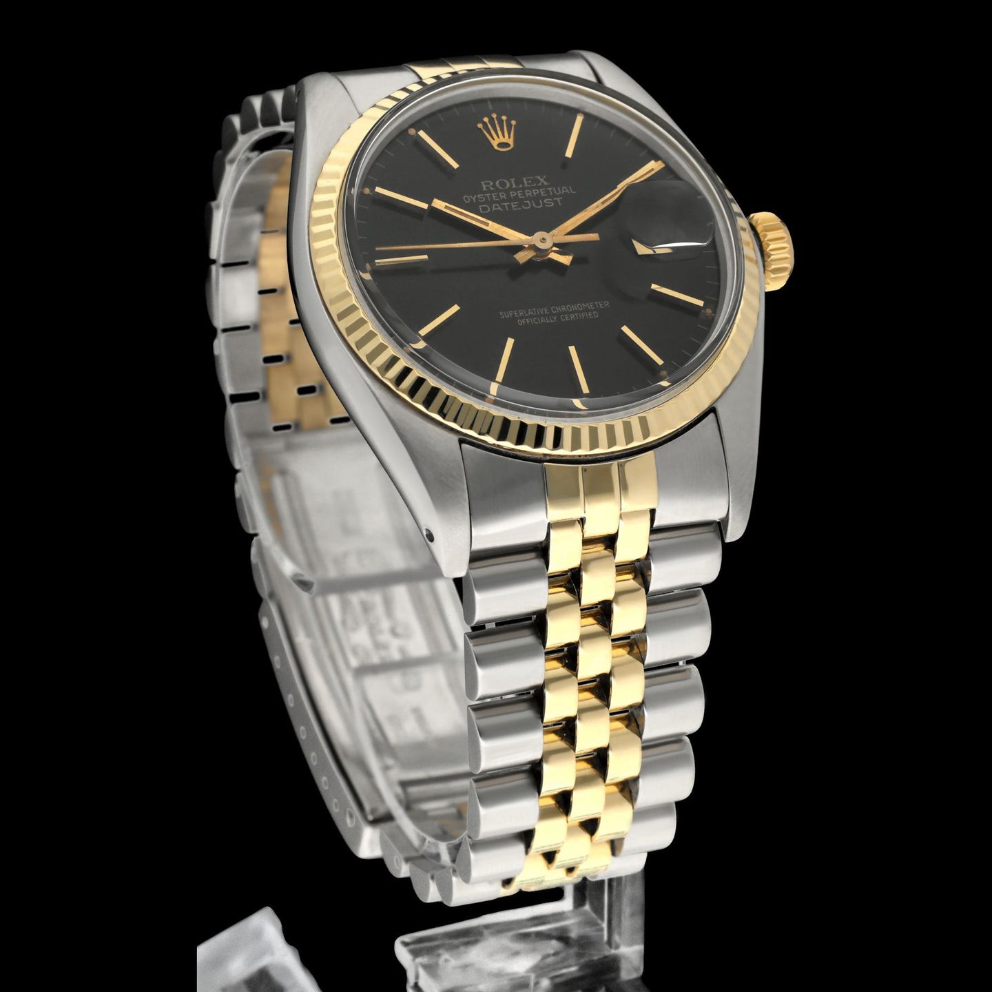 Rolex Datejust 36 16013 (1979) - Black dial 36 mm Gold/Steel case (5/8)