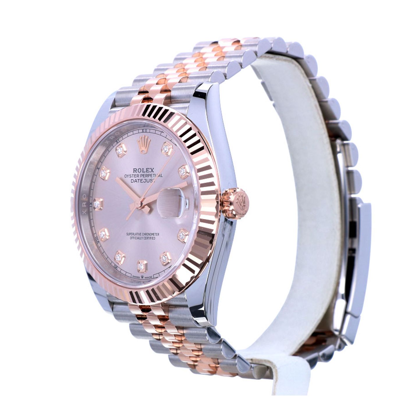 Rolex Datejust 41 126331 (2022) - Pink dial 41 mm Steel case (3/8)