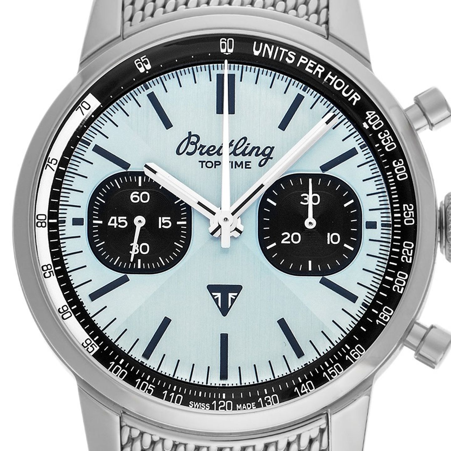 Breitling Top Time AB01764A1C1A1 (2025) - Blauw wijzerplaat 41mm Staal (1/7)