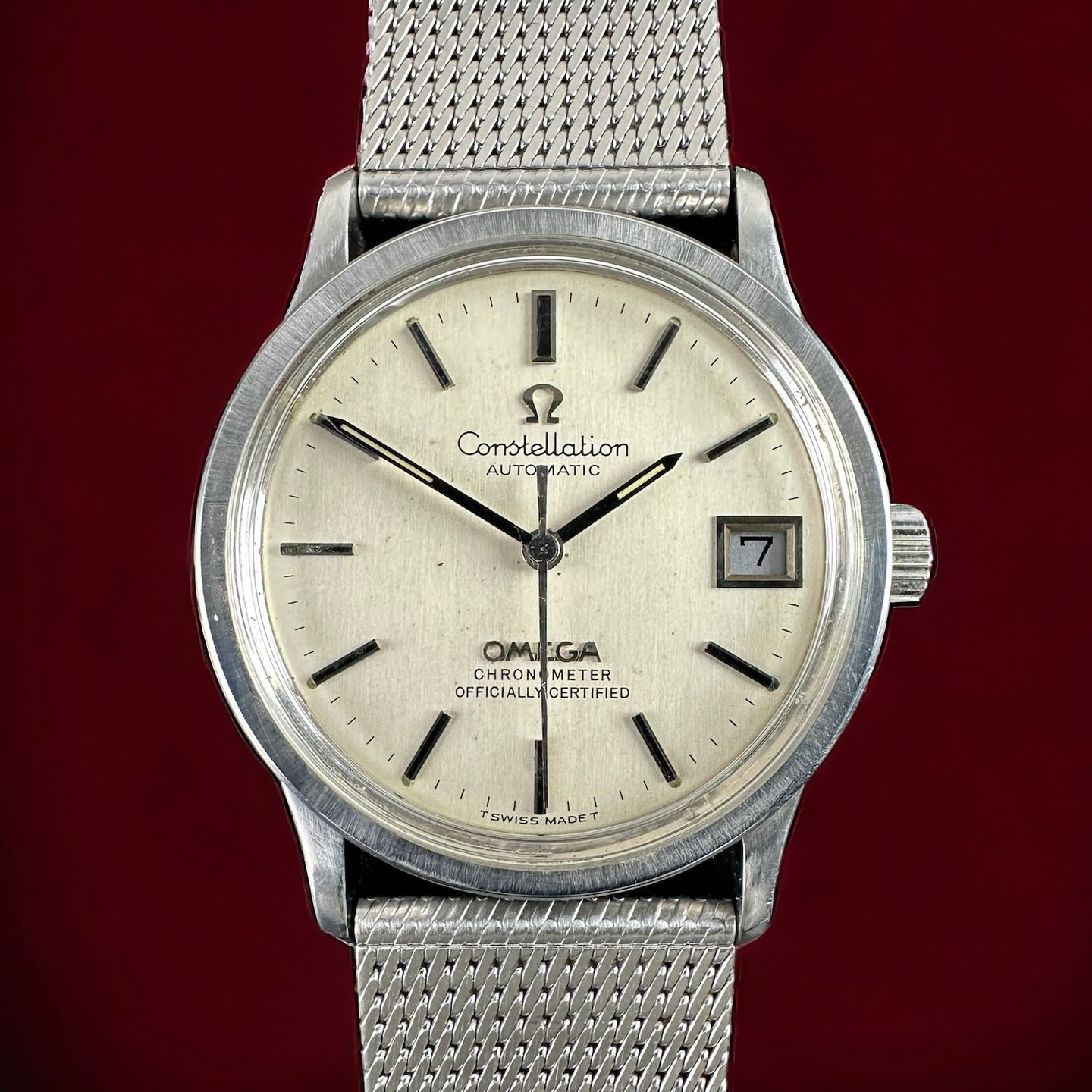 Omega Constellation 168.033 (1969) - White dial 34 mm Steel case (1/8)