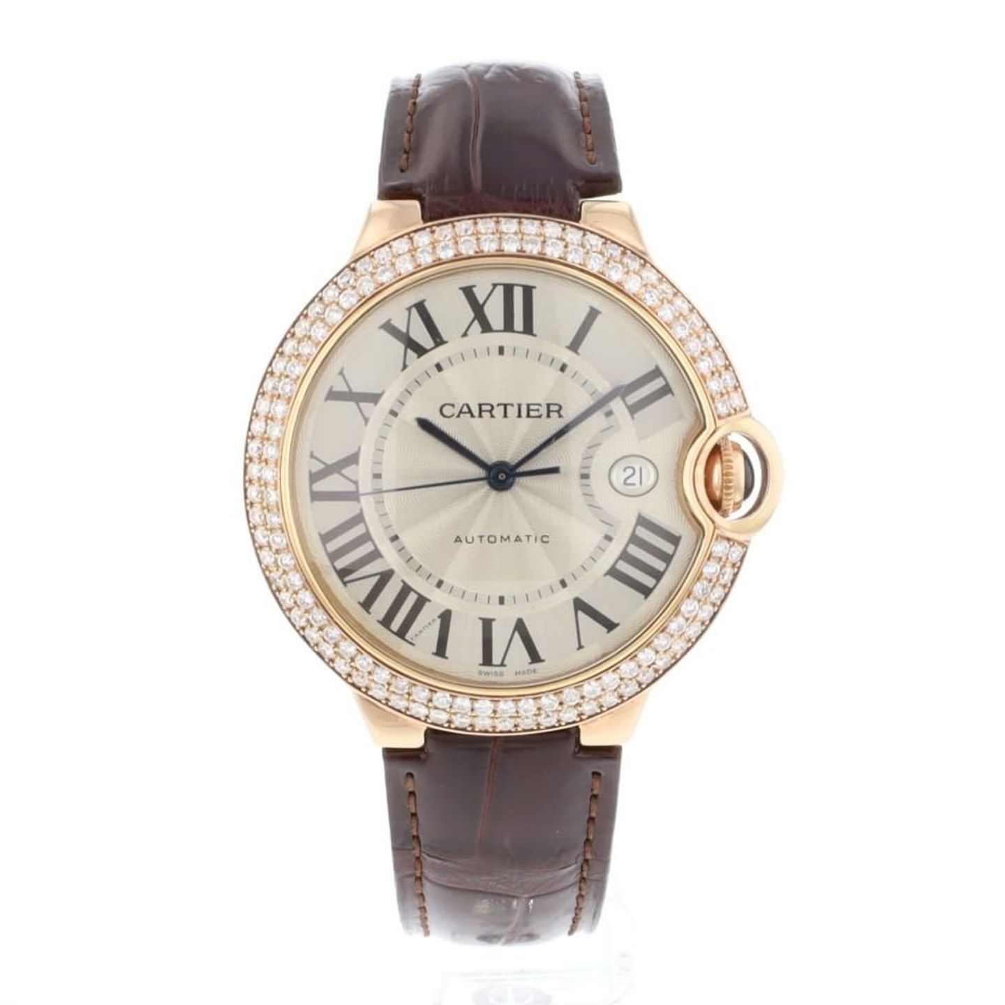 Cartier Ballon Bleu 42mm 2999 (Onbekend (willekeurig serienummer)) - Wit wijzerplaat 42mm Geelgoud (3/8)