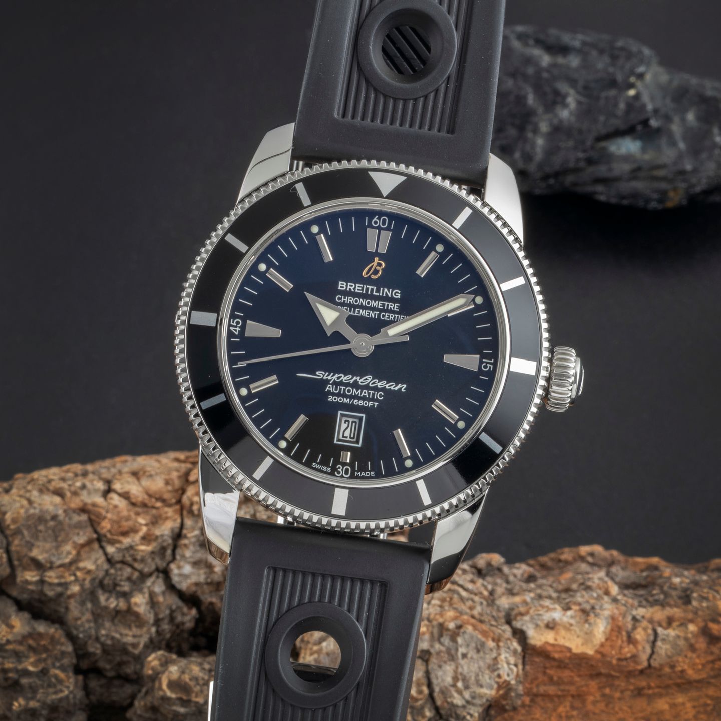 Breitling Superocean Heritage 46 A1732024/B868 (Unknown (random serial)) - Black dial 46 mm Steel case (3/8)