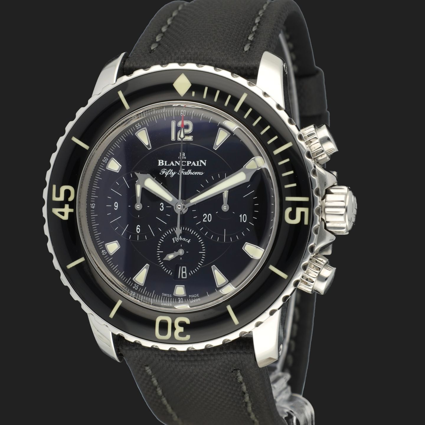 Blancpain Fifty Fathoms 5085F-1130-52 (2014) - Zwart wijzerplaat 46mm Staal (1/8)