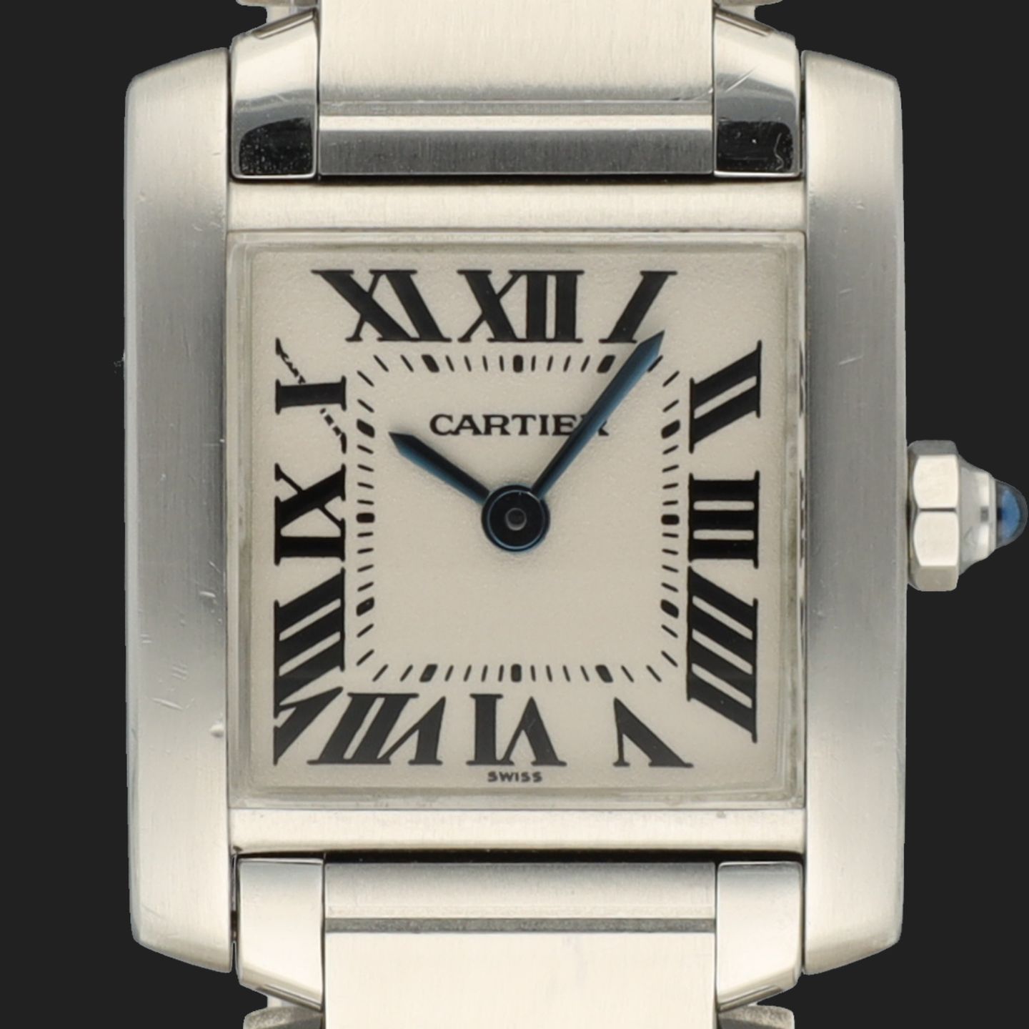 Cartier Tank Française 2300 (Unknown (random serial)) - Silver dial 20 mm Steel case (2/7)