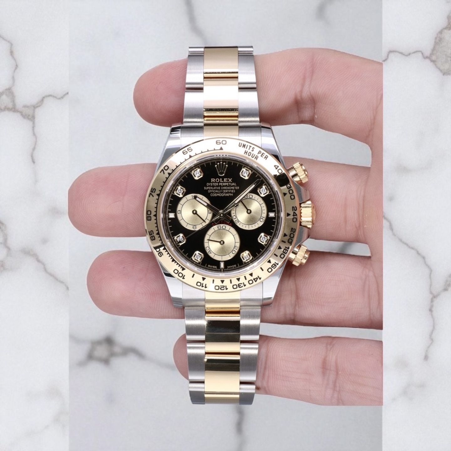Rolex Daytona 126503 (2023) - Zwart wijzerplaat 40mm Goud/Staal (7/8)