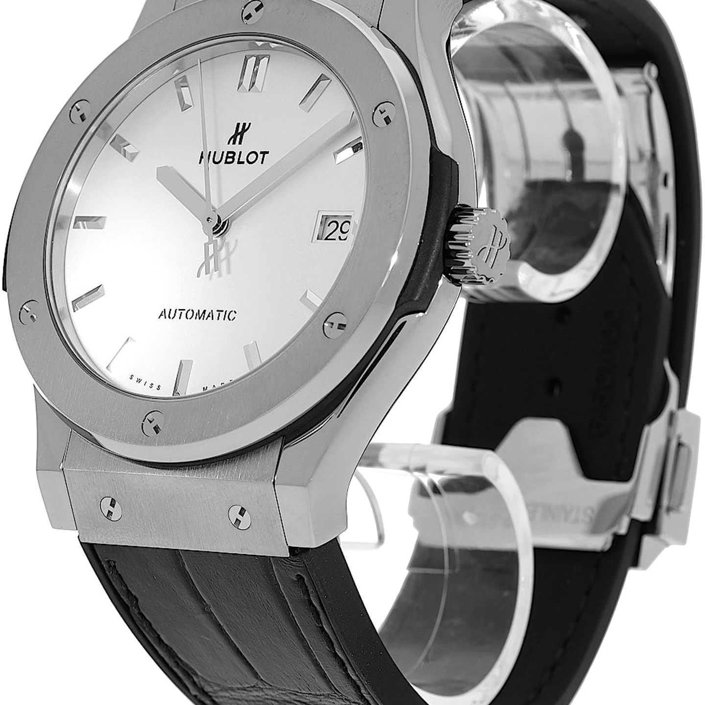 Hublot Classic Fusion 511.NX.2611.LR (2024) - Zilver wijzerplaat 45mm Titanium (3/5)