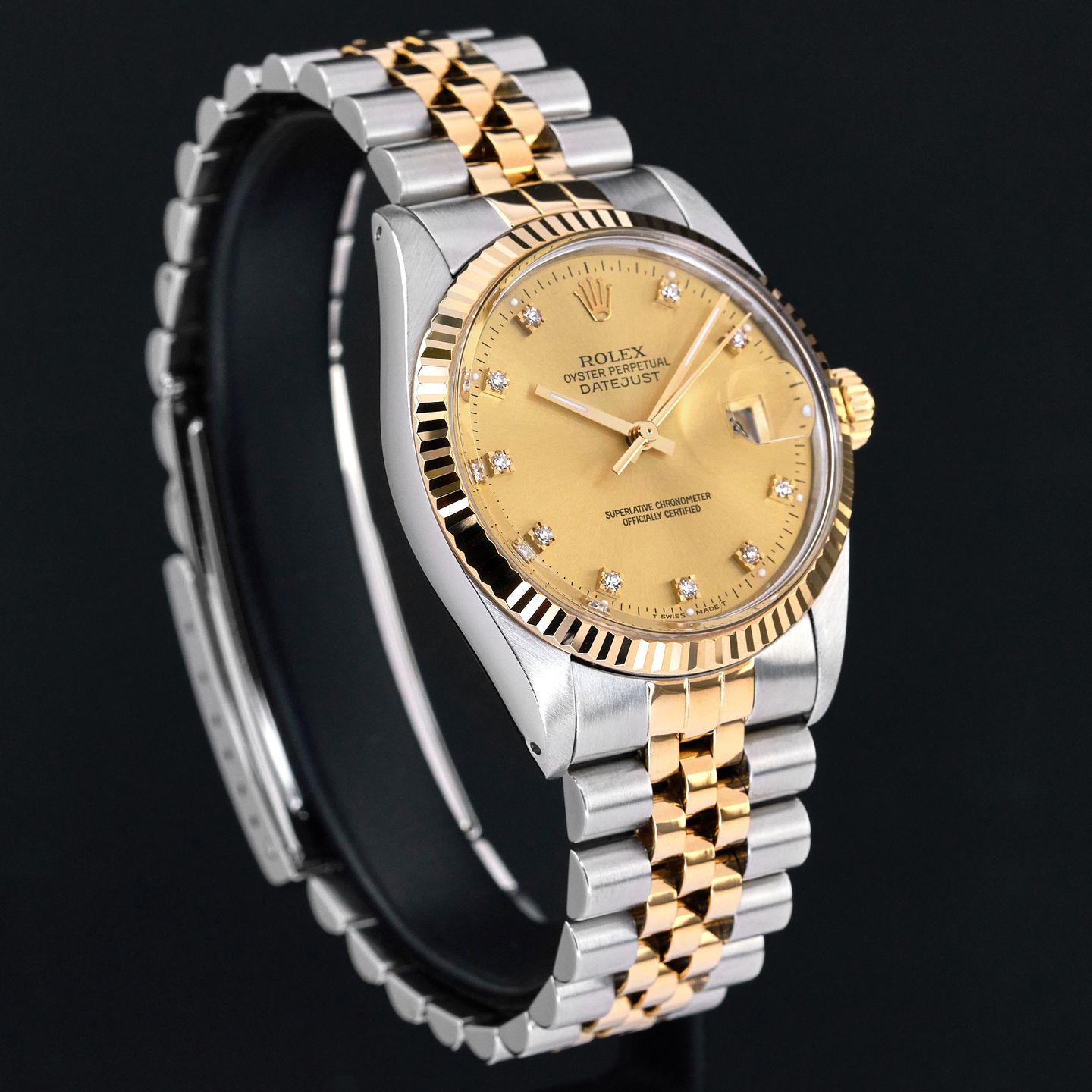 Rolex Datejust 36 16013 (1988) - 36 mm Gold/Steel case (5/8)