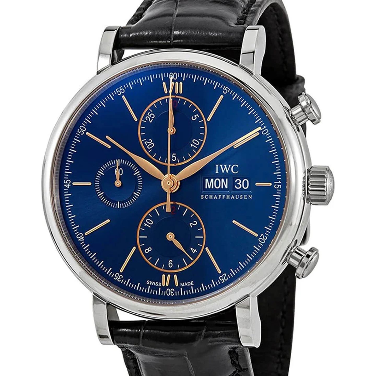 IWC Portofino Chronograph IW391036 (2024) - Zilver wijzerplaat 42mm Staal (1/2)