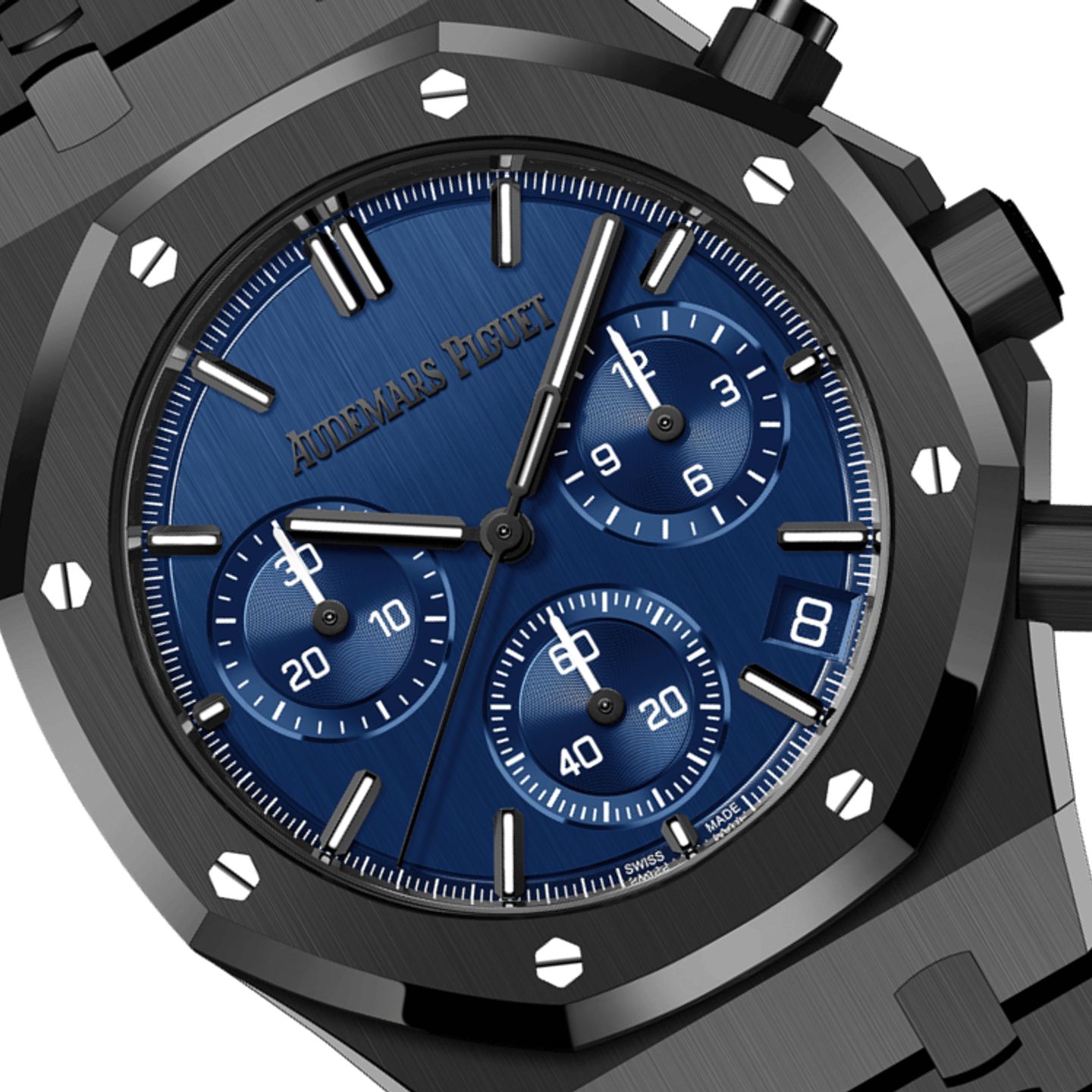 Audemars Piguet Royal Oak Chronograph 26240CE.OO.1225CE.98 (2025) - Blue dial 41 mm Ceramic case (1/1)