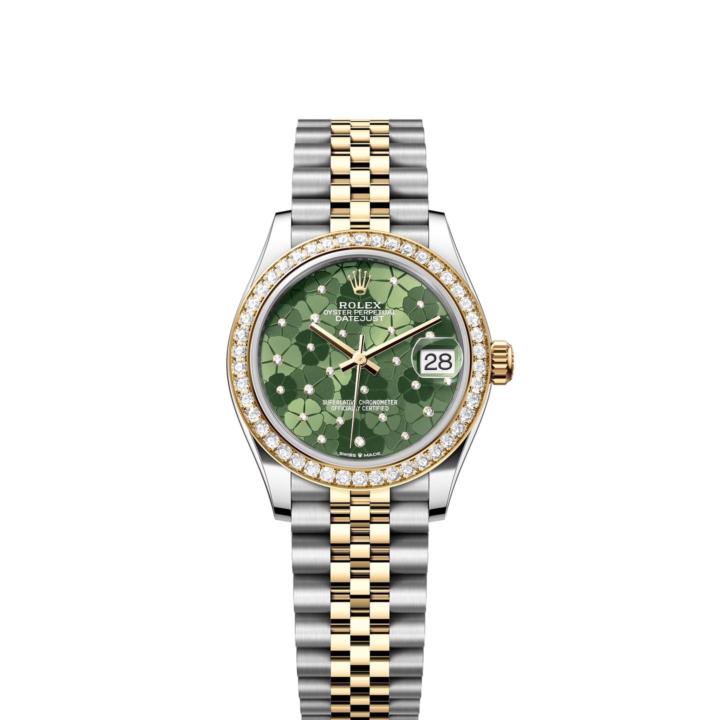 Rolex Datejust 31 278383RBR (2024) - Groen wijzerplaat 31mm Staal (1/8)