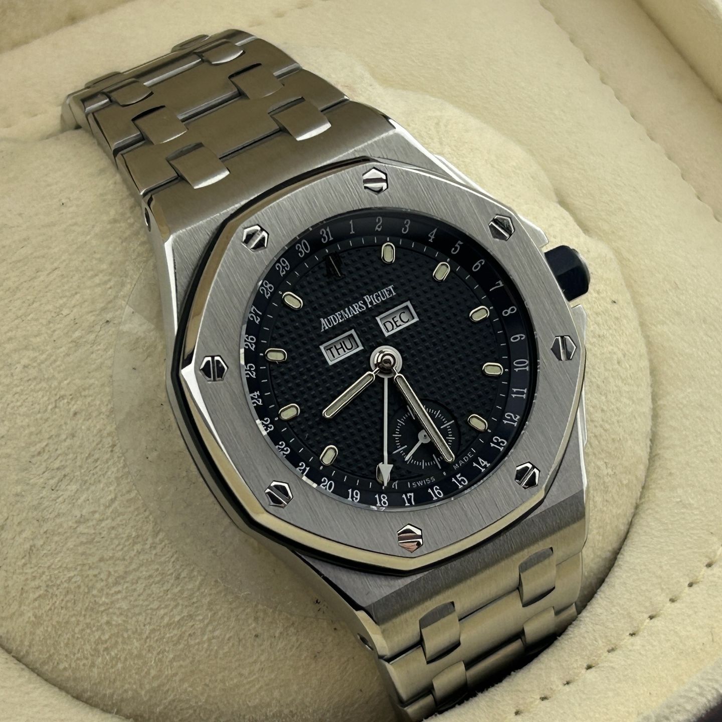 Audemars Piguet Royal Oak Offshore 25807ST.O.1010ST.01 (2003) - Zwart wijzerplaat 38mm Staal (8/8)