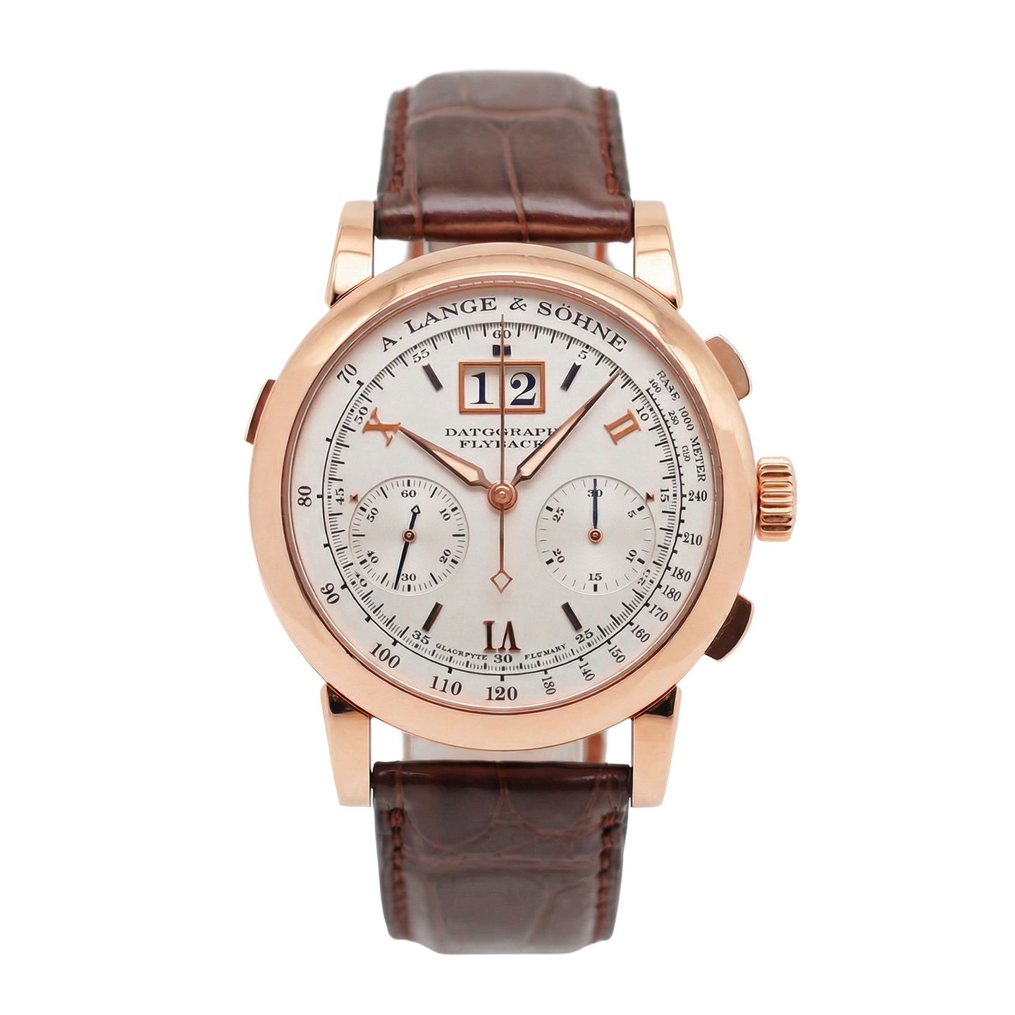 A. Lange & Söhne Datograph 403.032 (Unknown (random serial)) - Silver dial 39 mm Rose Gold case (1/3)