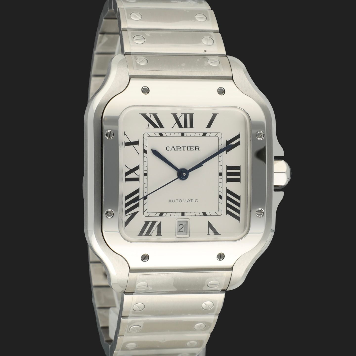 Cartier Santos WSSA0018 (2024) - Silver dial 40 mm Steel case (4/8)