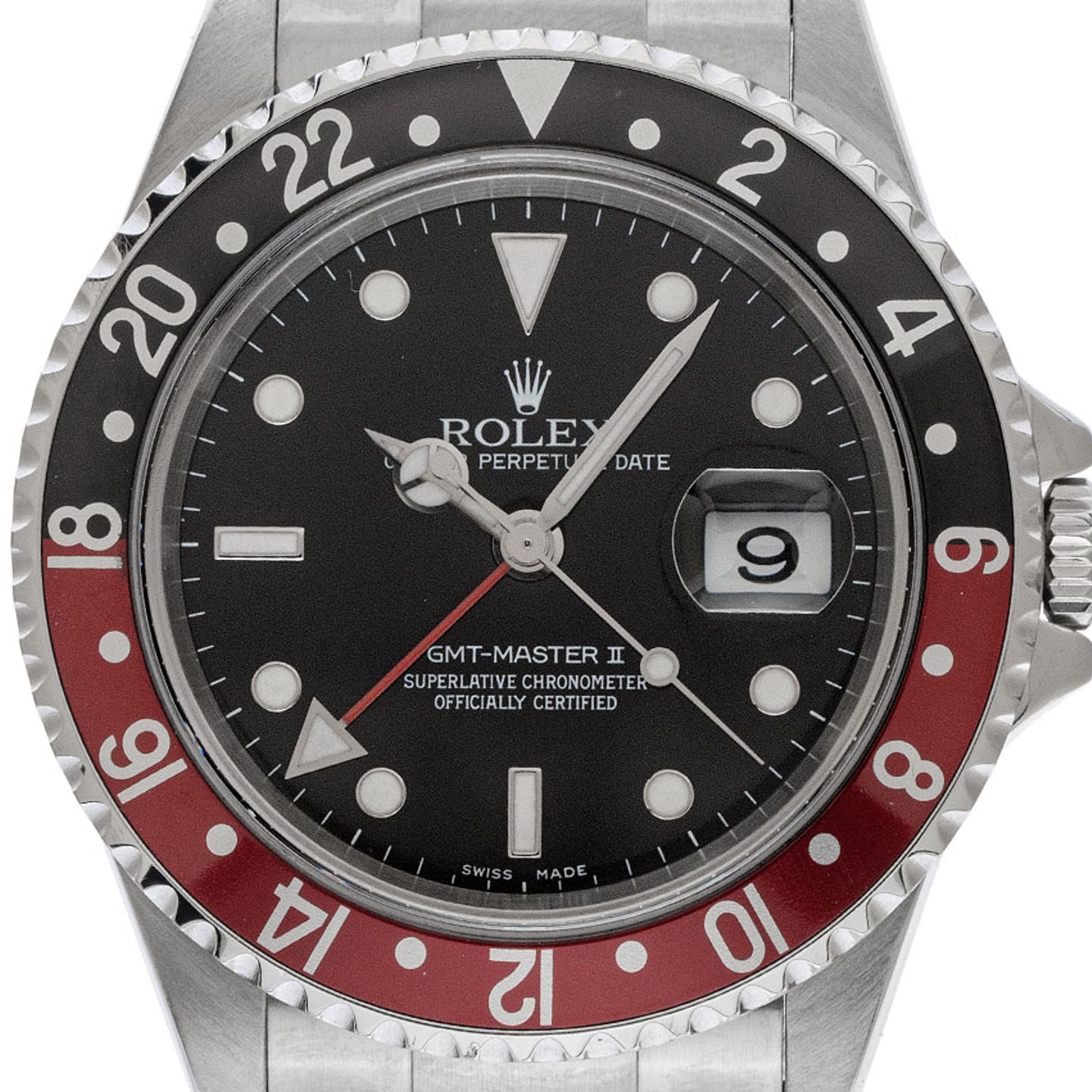 Rolex GMT-Master II 16760 (2005) - Zwart wijzerplaat 40mm Staal (1/8)