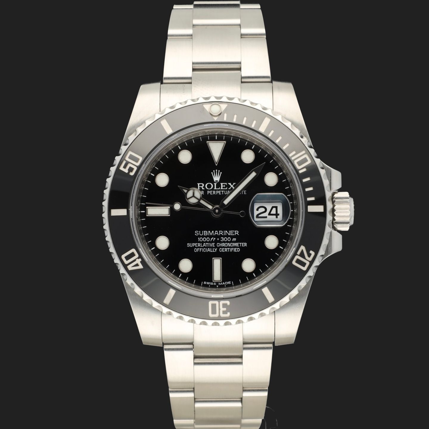 Rolex Submariner Date 116610LN (2011) - Black dial 40 mm Steel case (3/8)