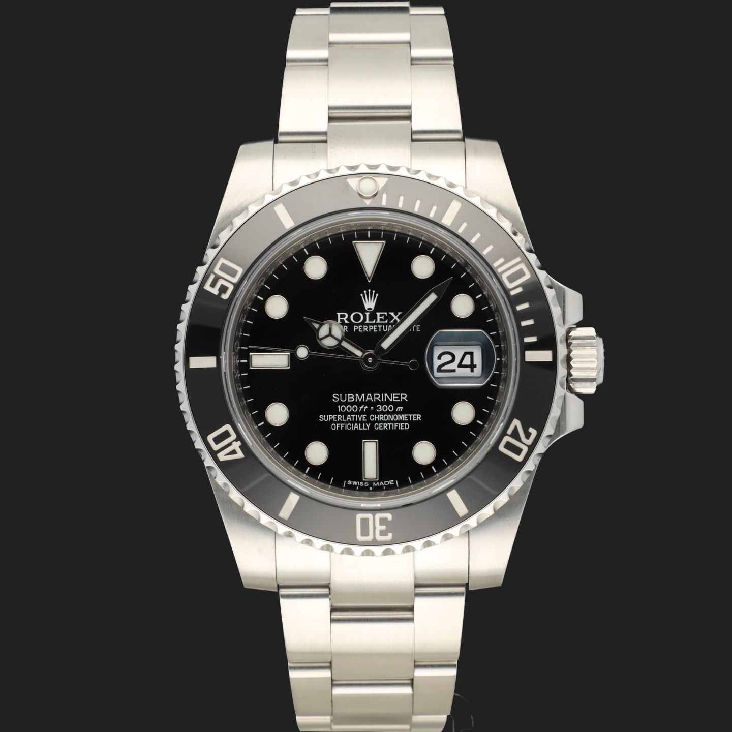 Rolex Submariner Date 116610LN (2011) - 40 mm Steel case (3/8)