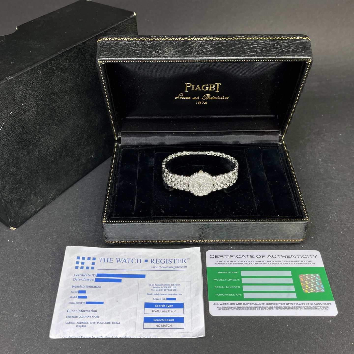 Piaget Vintage 4152D23 (Unknown (random serial)) - Diamond dial 21 mm White Gold case (3/8)