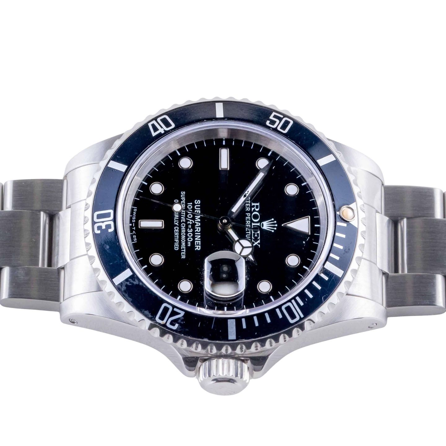 Rolex Submariner Date 16610 (1995) - Black dial 40 mm Steel case (6/8)