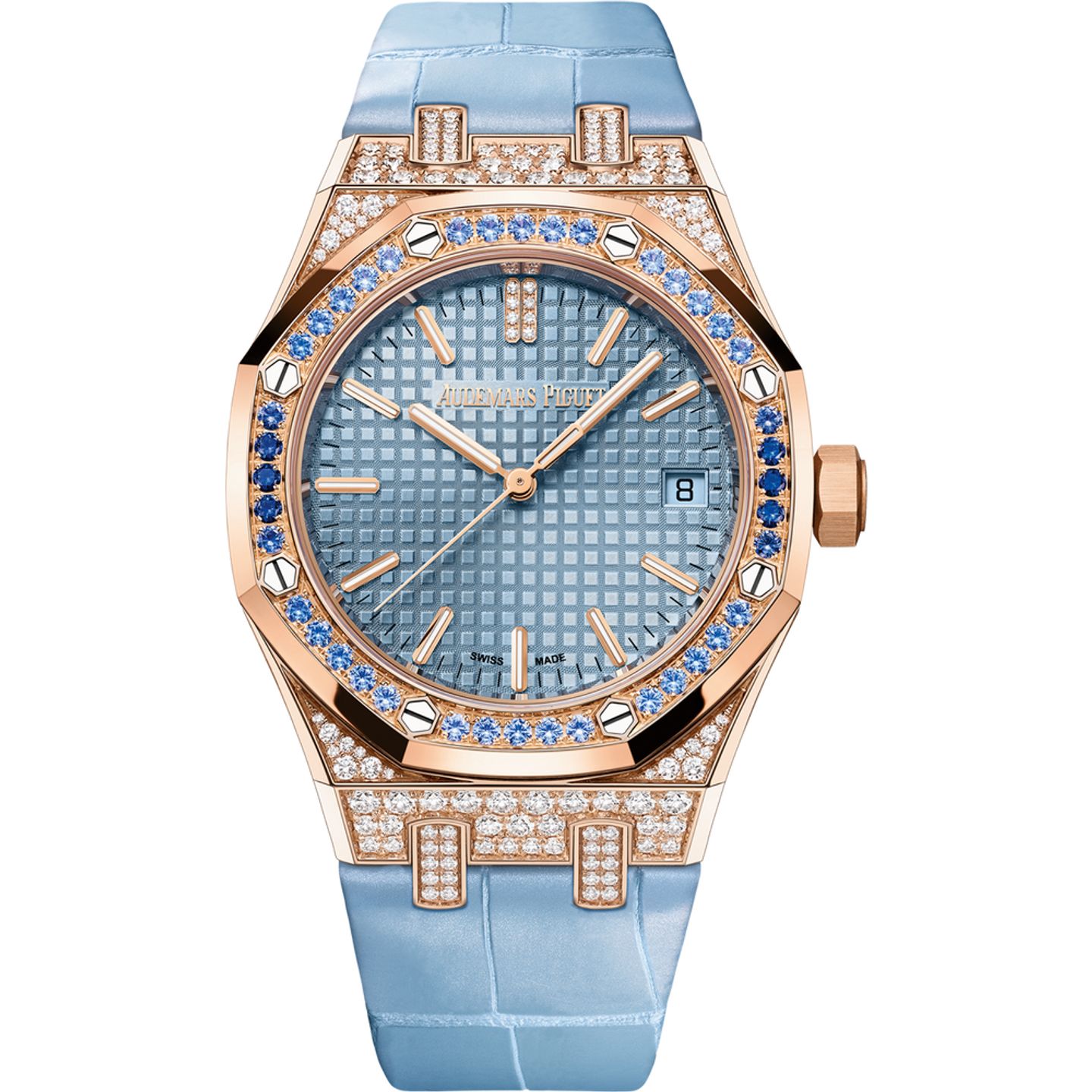 Audemars Piguet Royal Oak Selfwinding 15551OR.ZS.D344CR.01 (2025) - Blue dial 37 mm Rose Gold case (1/1)