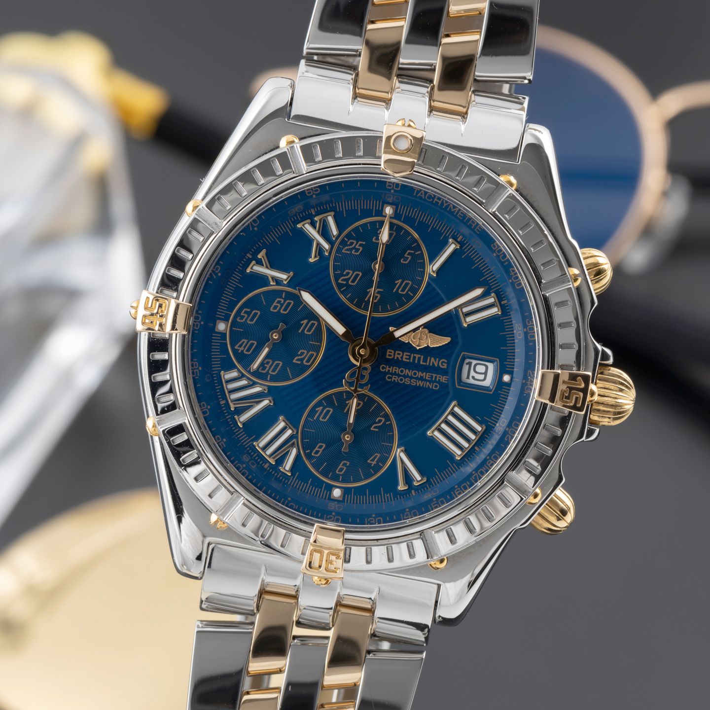 Breitling Crosswind Chronograph B13355 (2002) - 43 mm Steel case (3/8)