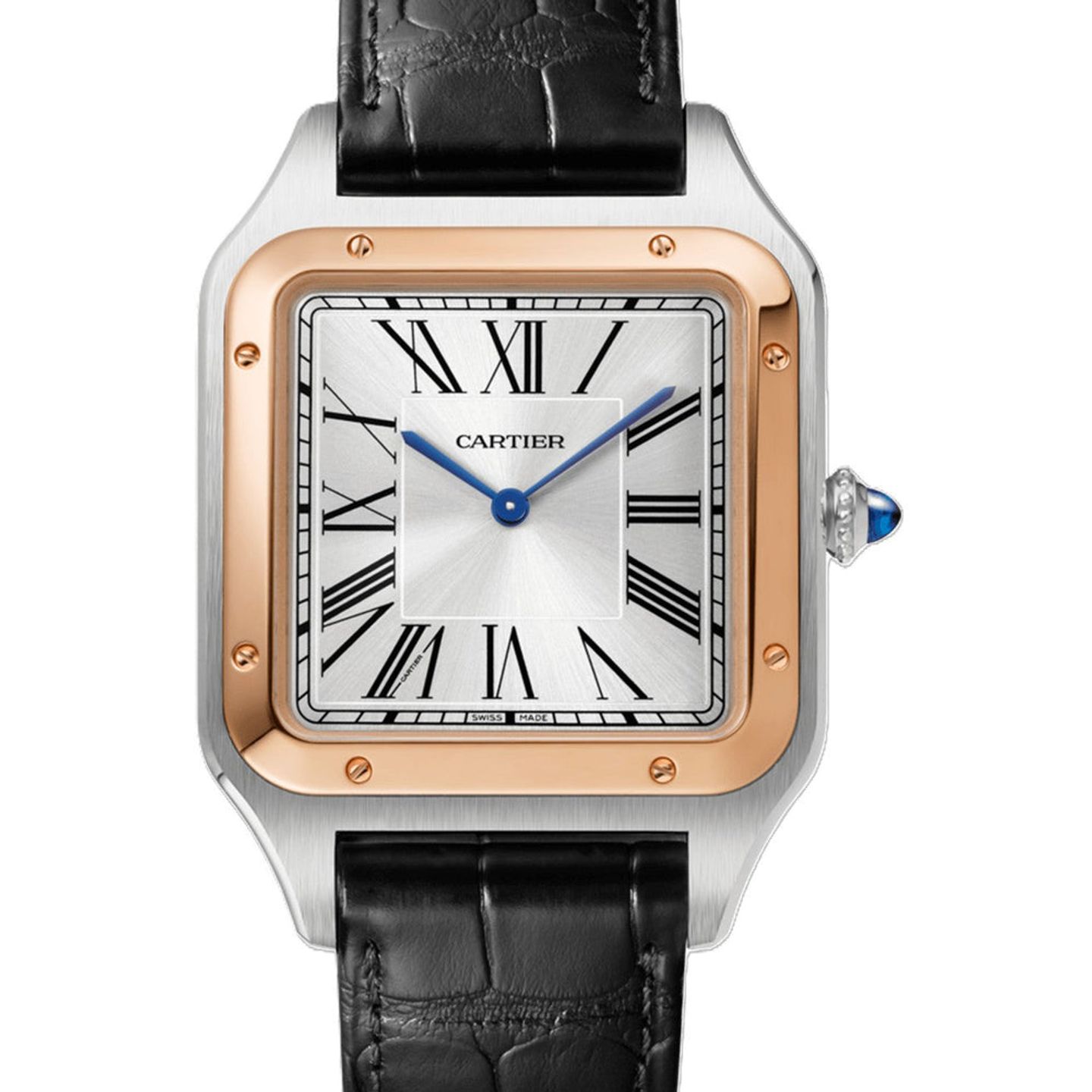 Cartier Santos Dumont W2SA0017 (2025) - Silver dial 47 mm Gold/Steel case (1/1)
