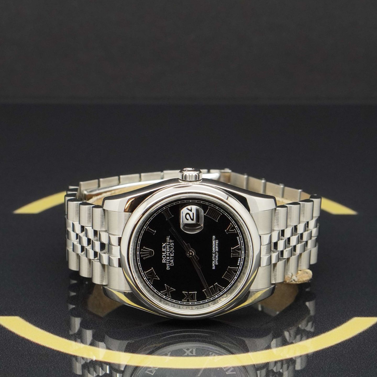 Rolex Datejust 36 116200 (2013) - Zwart wijzerplaat 36mm Staal (4/7)