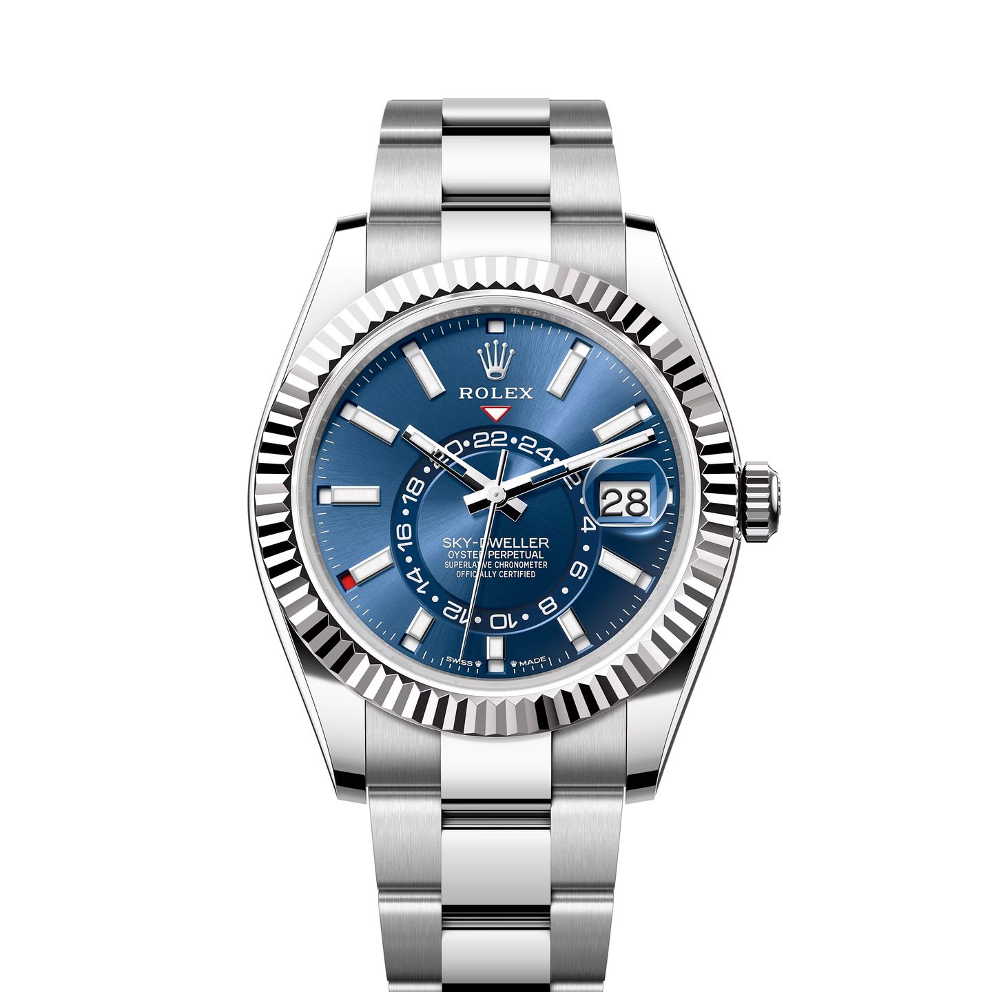 Rolex Sky-Dweller 336934 (2024) - Blauw wijzerplaat 42mm Goud/Staal (1/8)