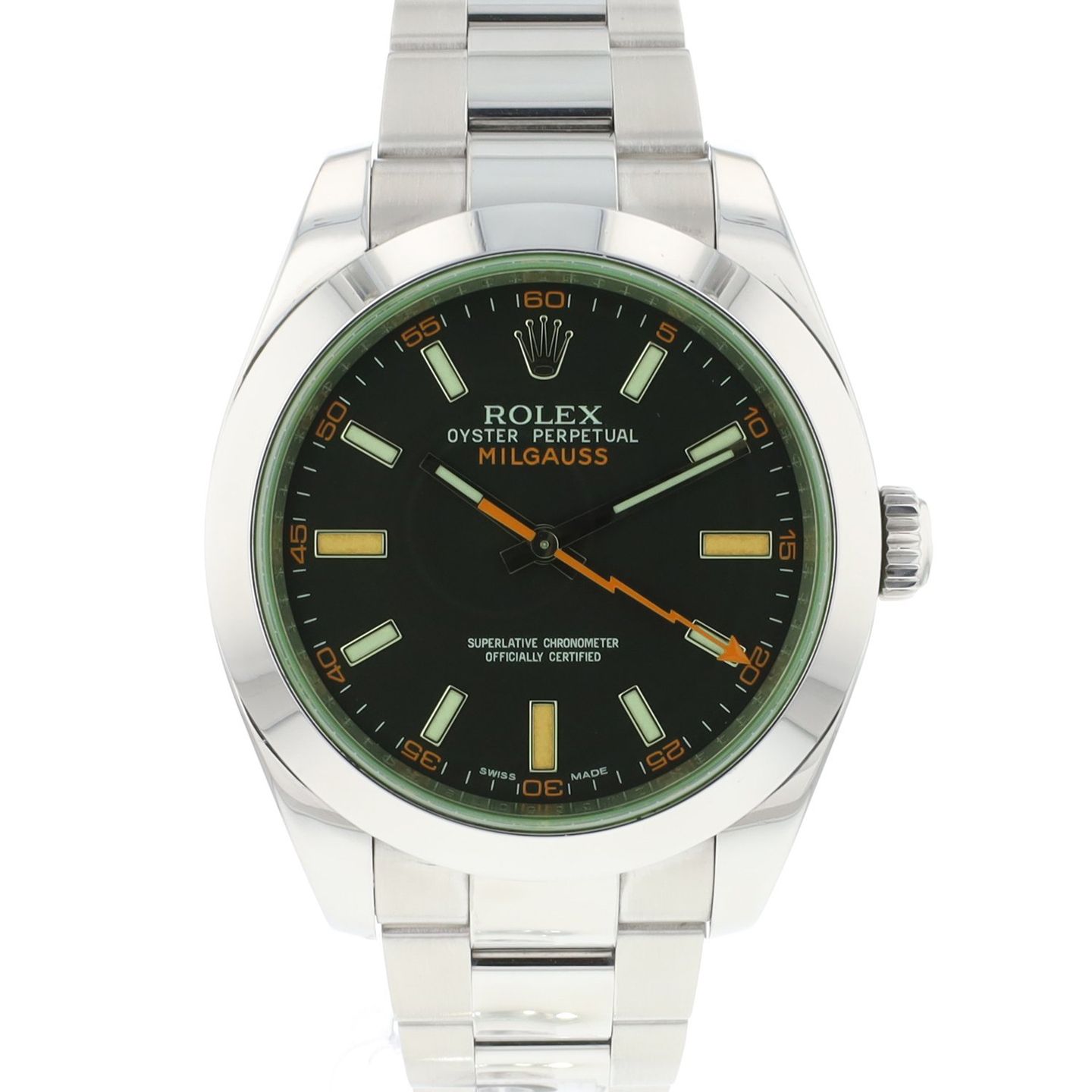 Rolex Milgauss 116400GV (2011) - 40mm Staal (1/6)