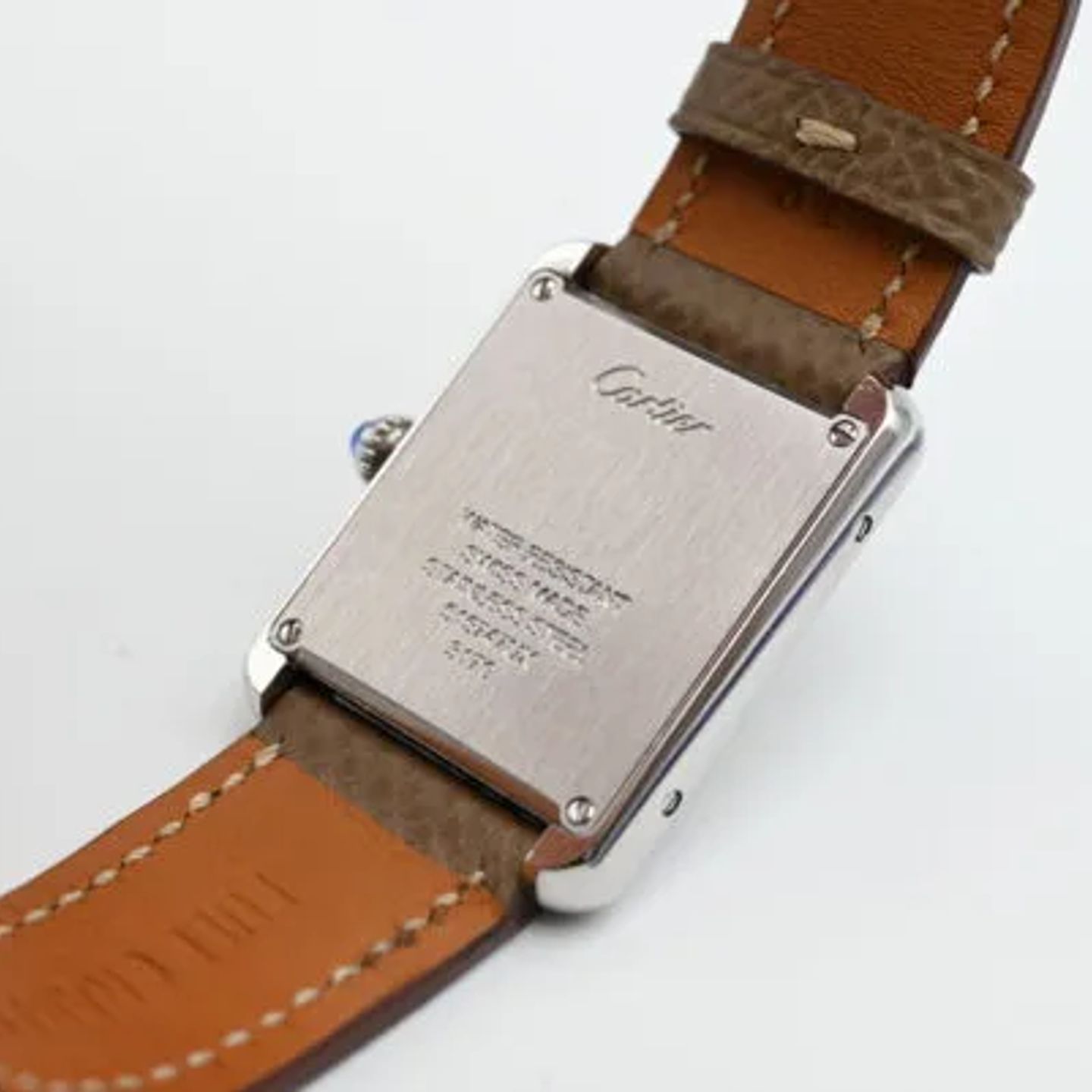 Cartier Tank Solo W5200005 (2014) - Wit wijzerplaat 24mm Staal (7/8)